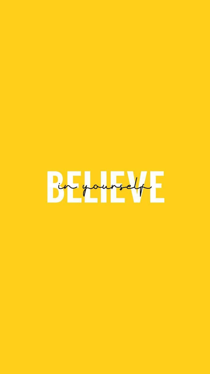cool yellow, vibrant yellow background, bold white text, HD Phone Wallpaper