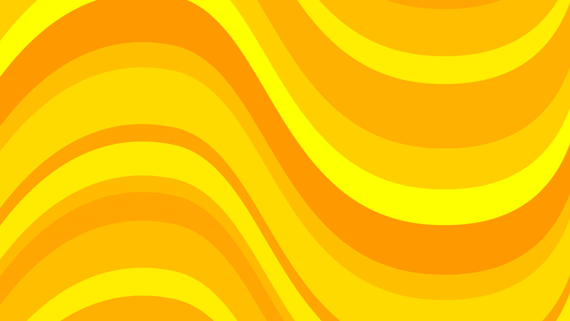 yellow, orange, abstract waves, Full HD Desktop Wallpaper
