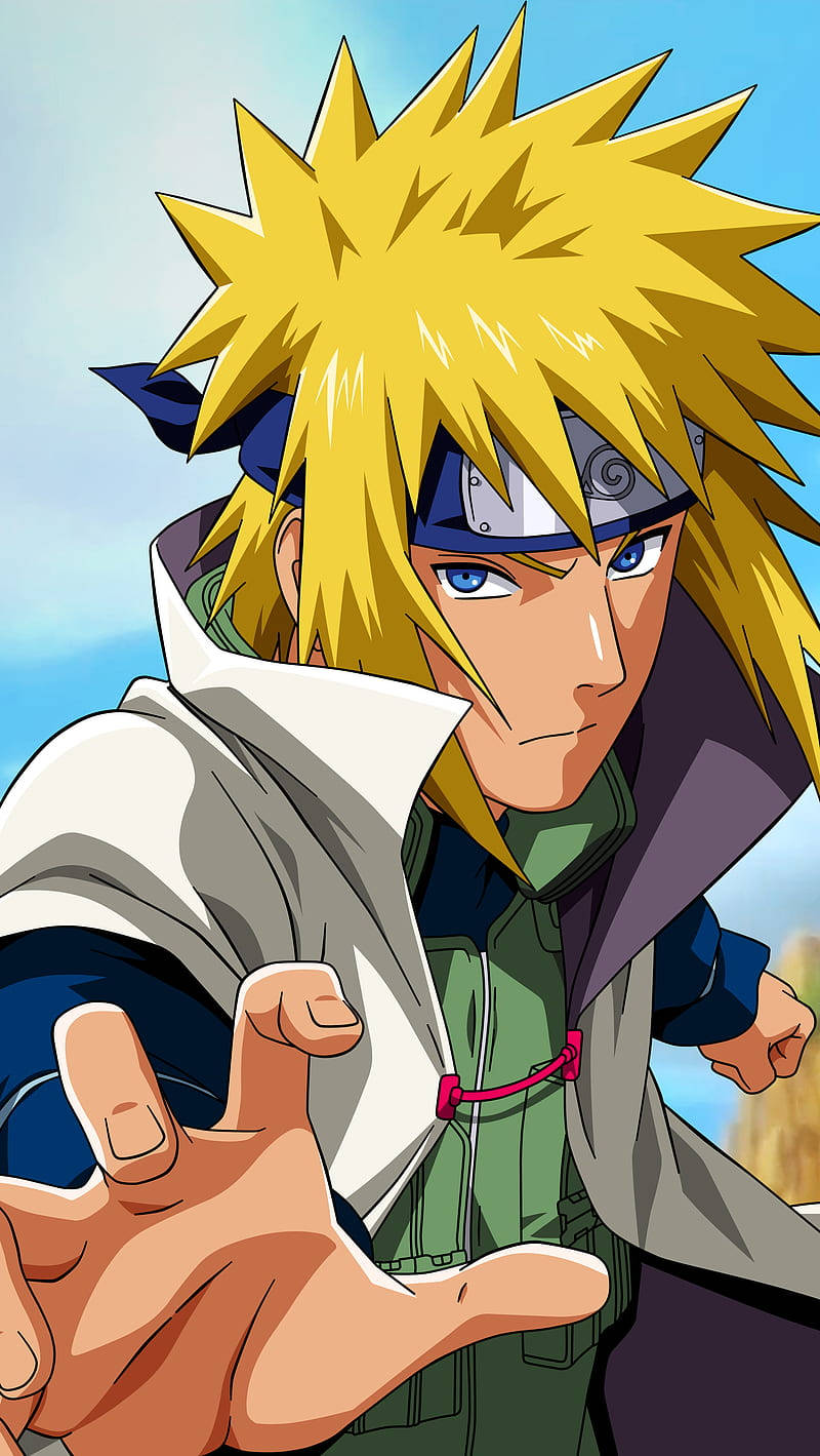 Naruto, spiky blonde hair, blue eyes, HD Phone Wallpaper