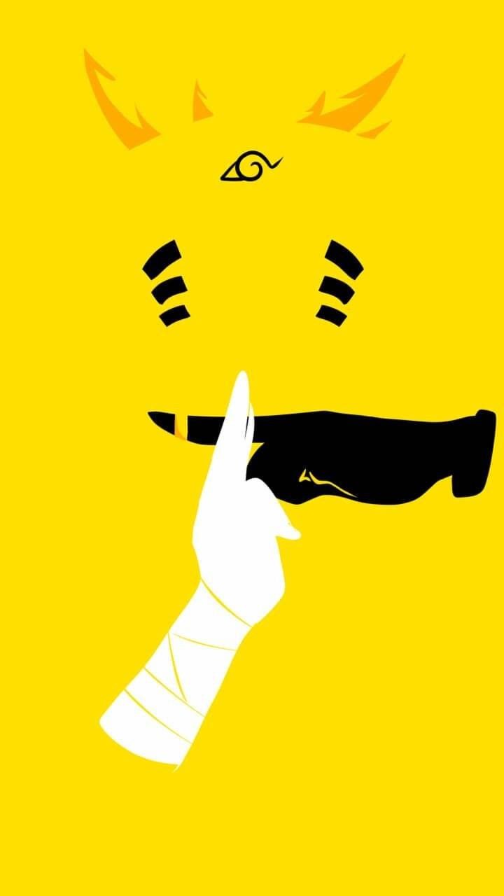 Yellow Naruto, fox ears, whisker marks, HD Phone Wallpaper