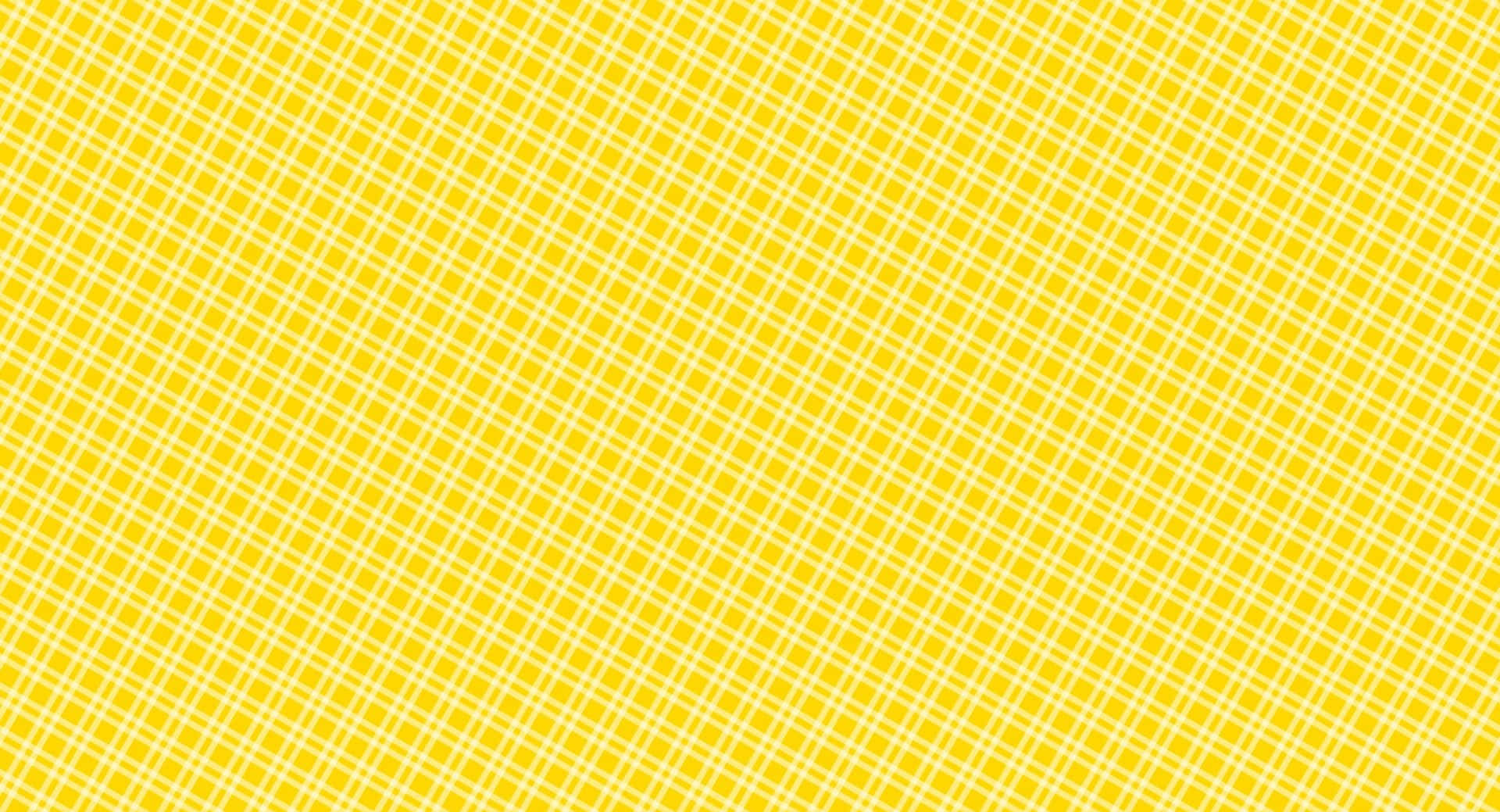 Vibrant Yellow, crisp white diagonal grid pattern, geometric texture, Full HD Desktop Wallpaper