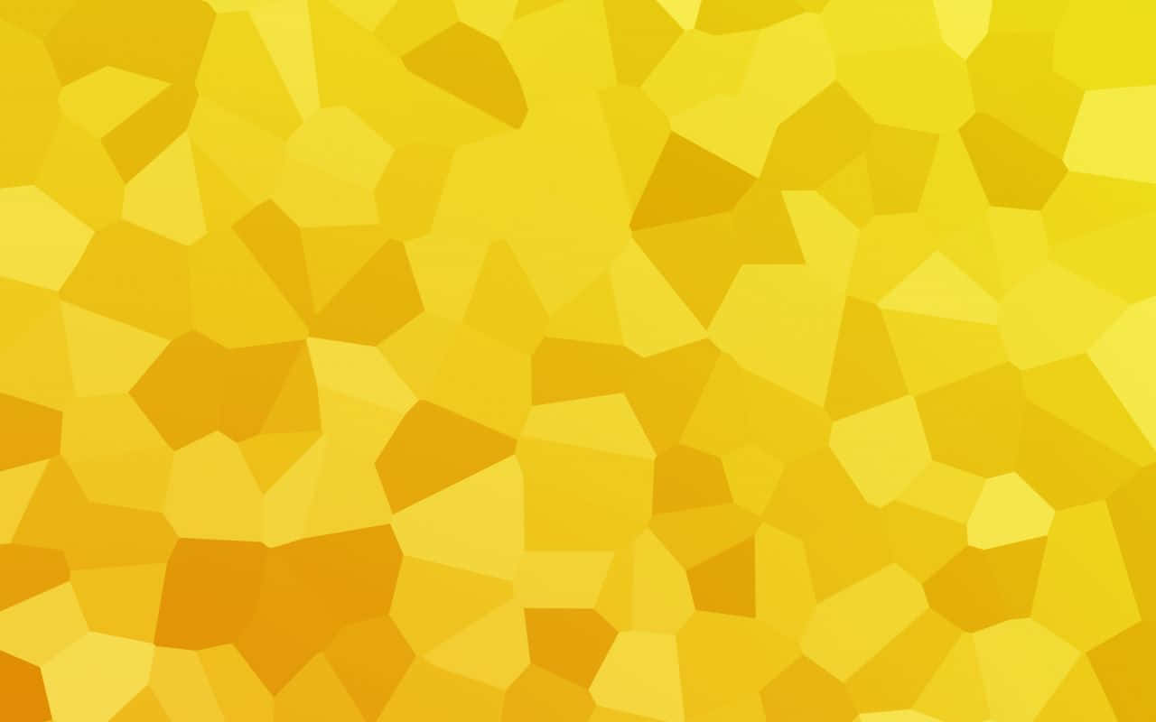 Vibrant Yellow Geometric Pattern, irregular polygonal shapes, soft gradients, HD Desktop Wallpaper