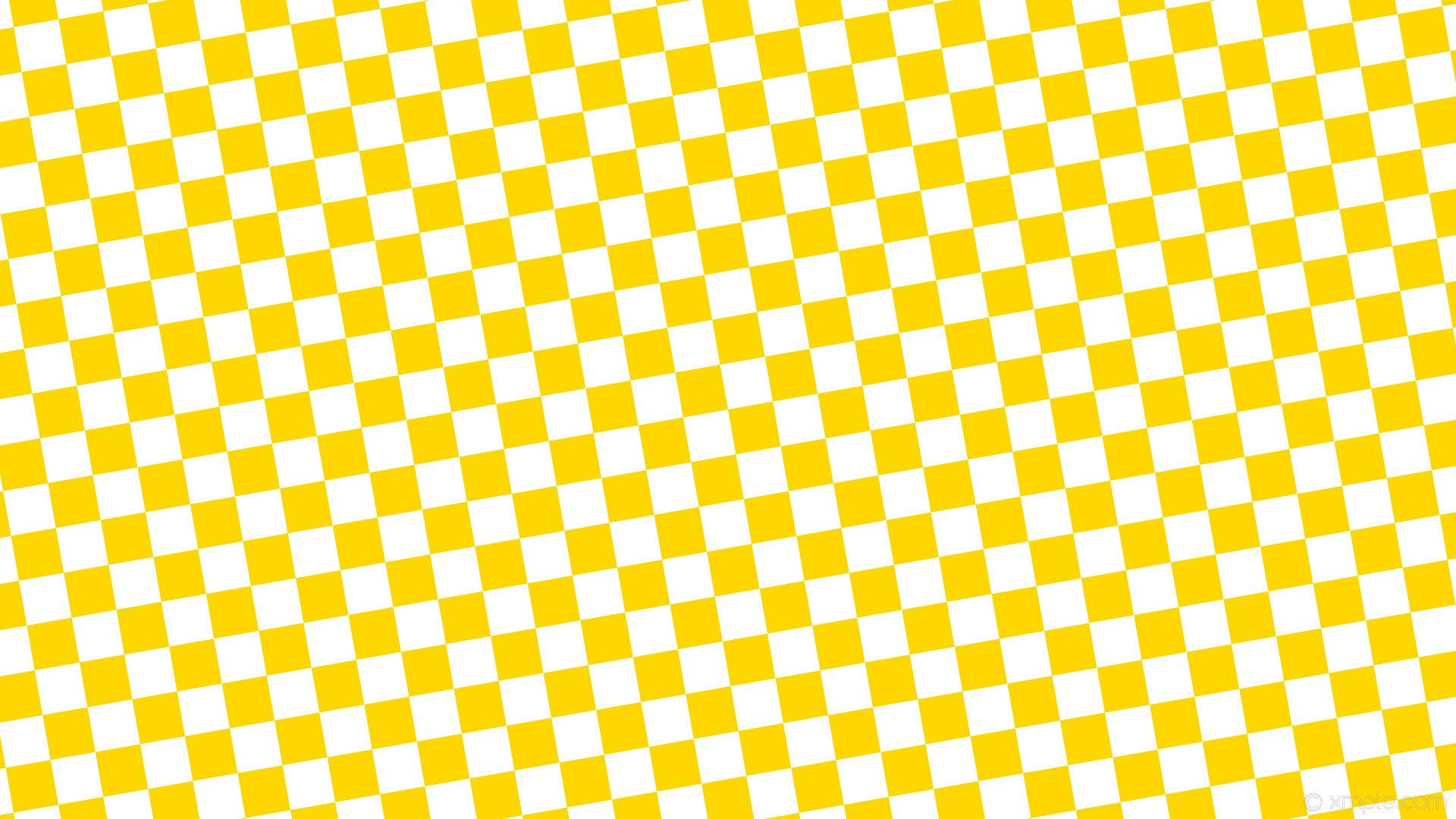 yellow aesthetic checkered pattern, bold yellow and white checkerboard pattern, diagonally slanted, Full HD Desktop Wallpaper