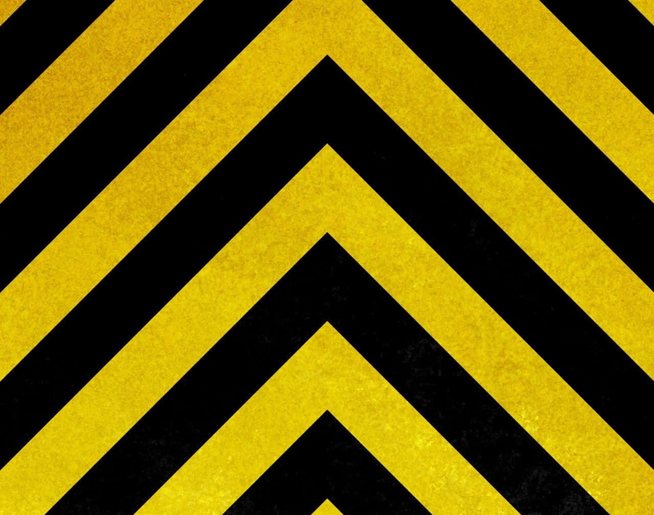 yellow, black, chevron stripes, HD Desktop Wallpaper