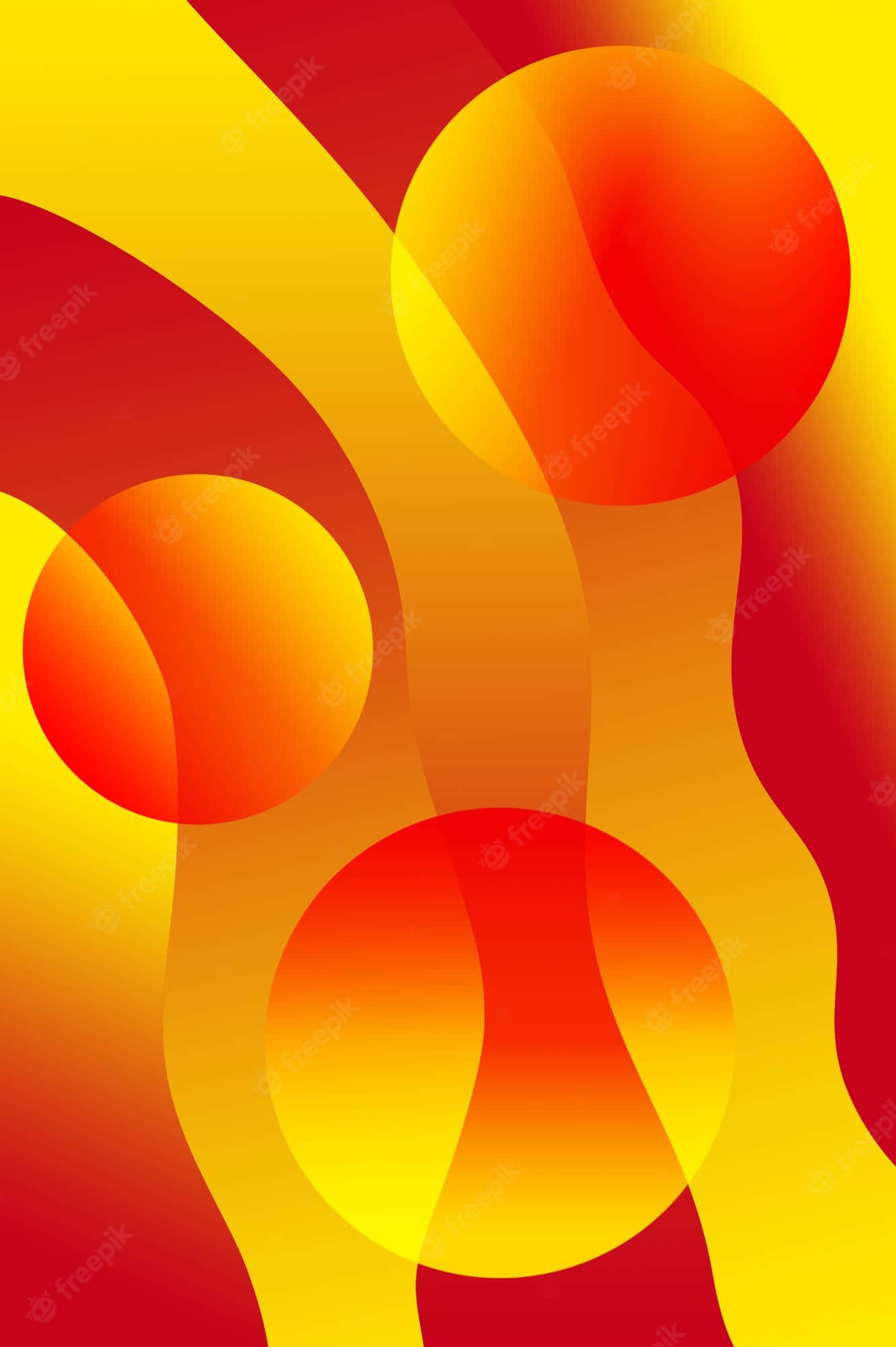 red and yellow background, orange yellow, red gradients, Full HD Phone Wallpaper