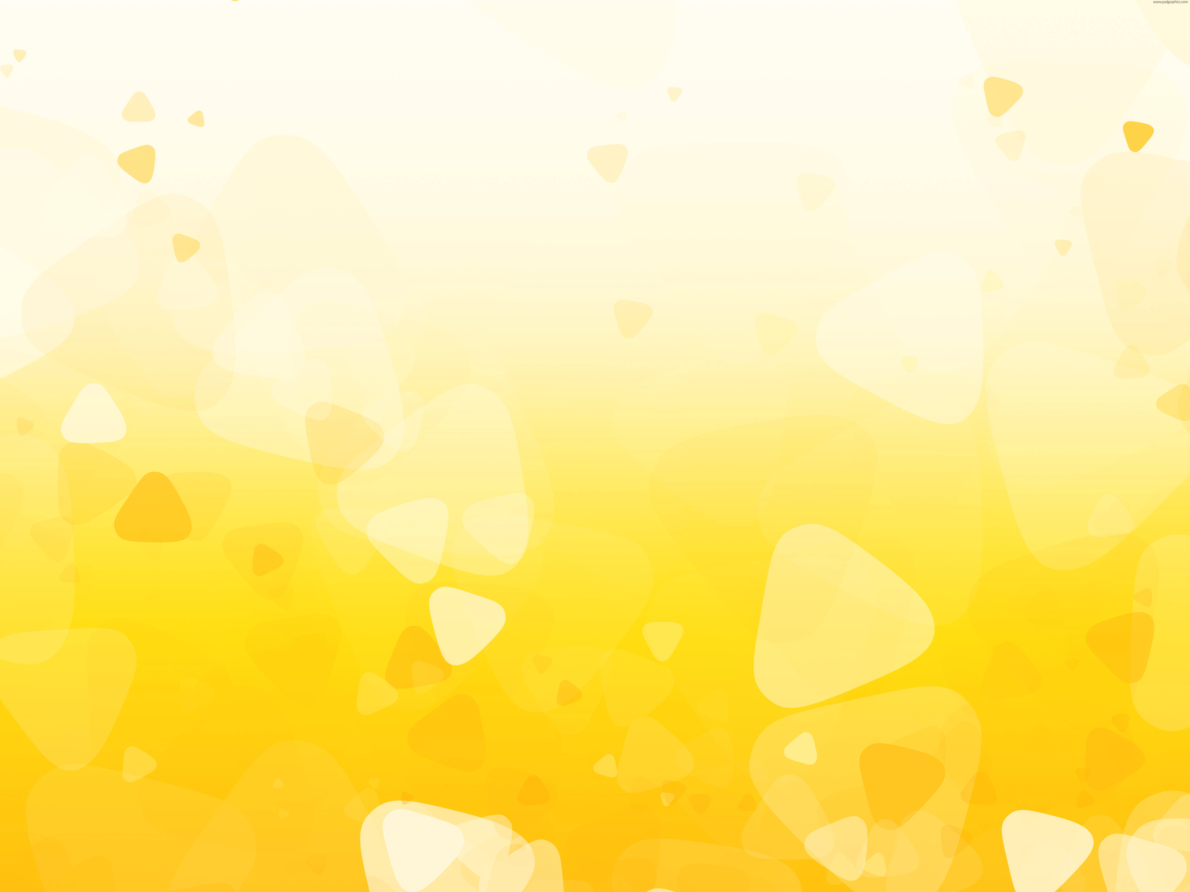 plain yellow geometric pattern, soft yellow gradient background, translucent triangular shapes, 4K Desktop Wallpaper