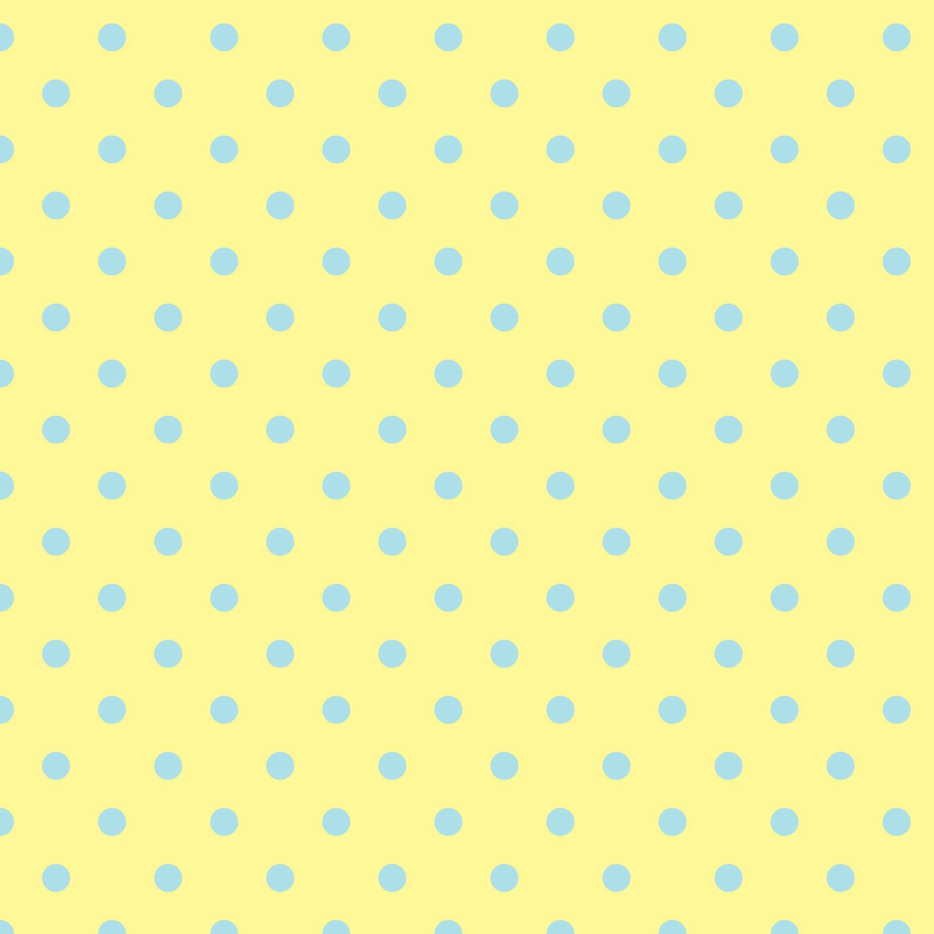 Yellow Polka Dot, light blue polka dots, seamless repeating pattern, Full HD Desktop Wallpaper