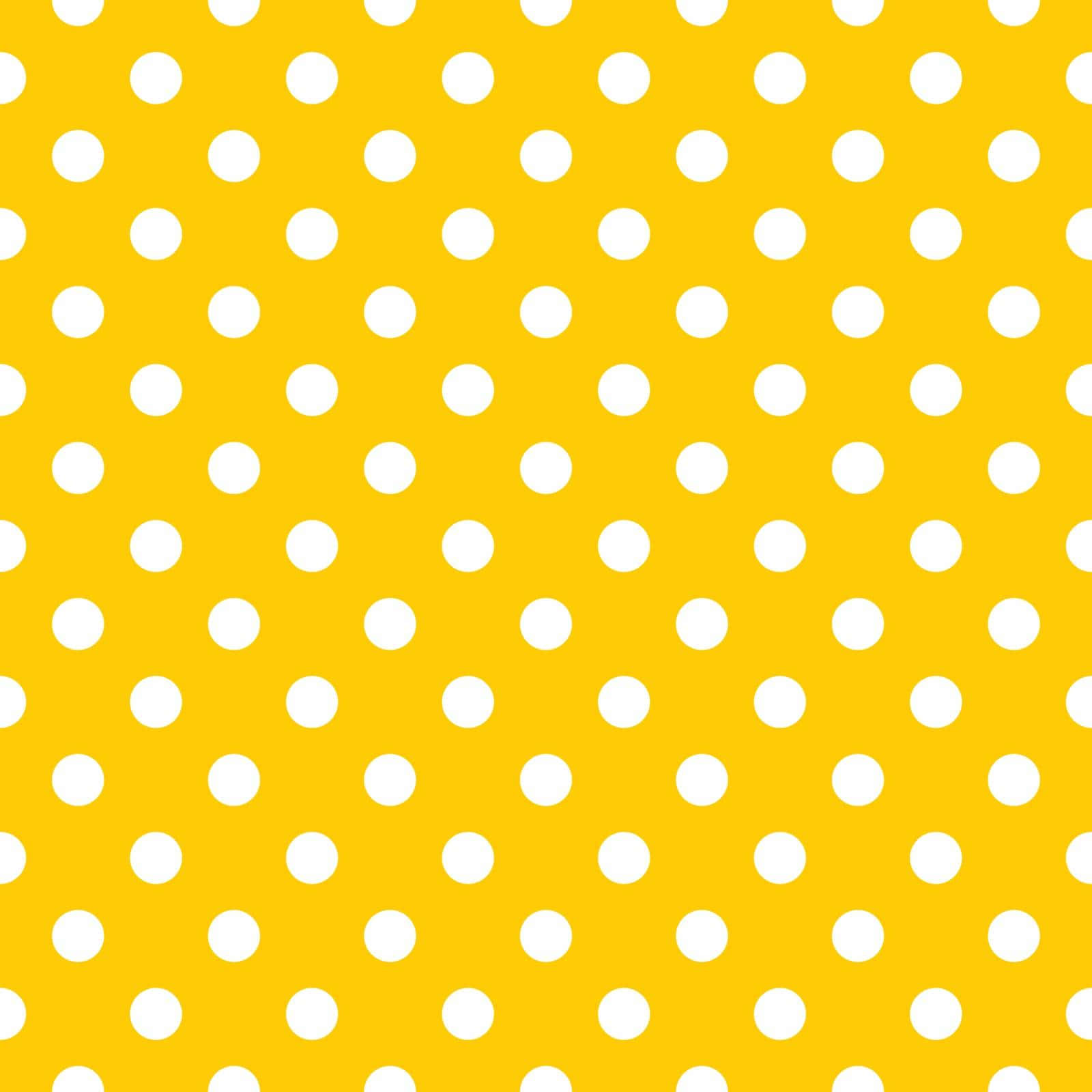 Yellow Polka Dot, vibrant yellow, white polka dots, HD Desktop Wallpaper