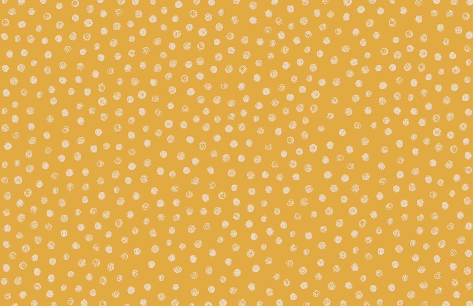 yellow polka dot, mustard yellow, white polka dots, HD Desktop Wallpaper
