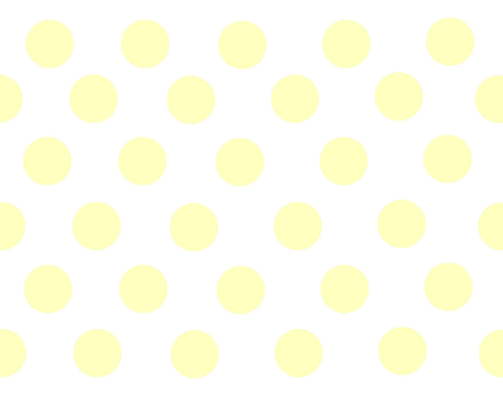 Yellow Polka Dot, pale yellow, crisp white, HD Desktop Wallpaper