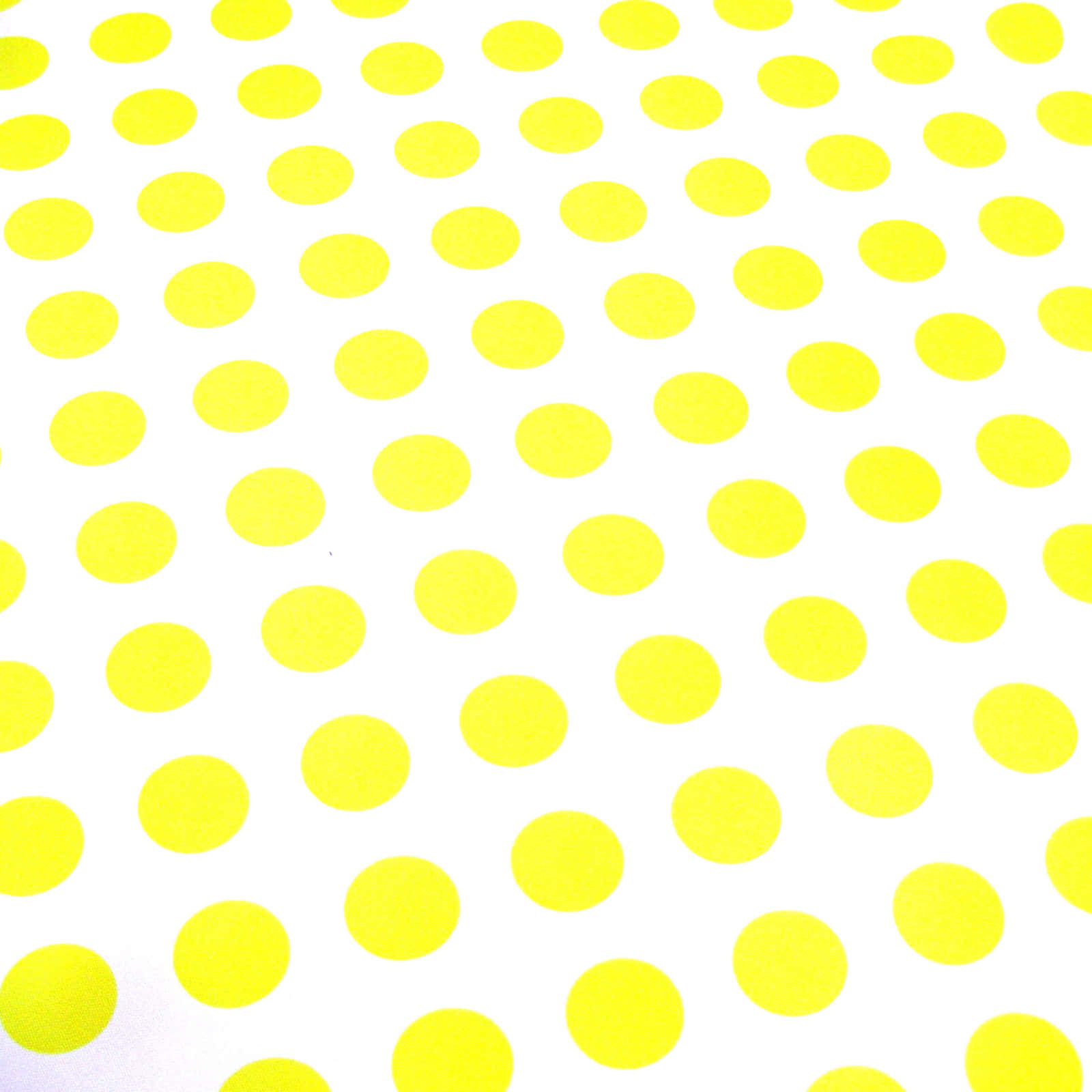 Vibrant Yellow Polka Dot, crisp white background, bold cheerful pattern, HD Desktop Wallpaper