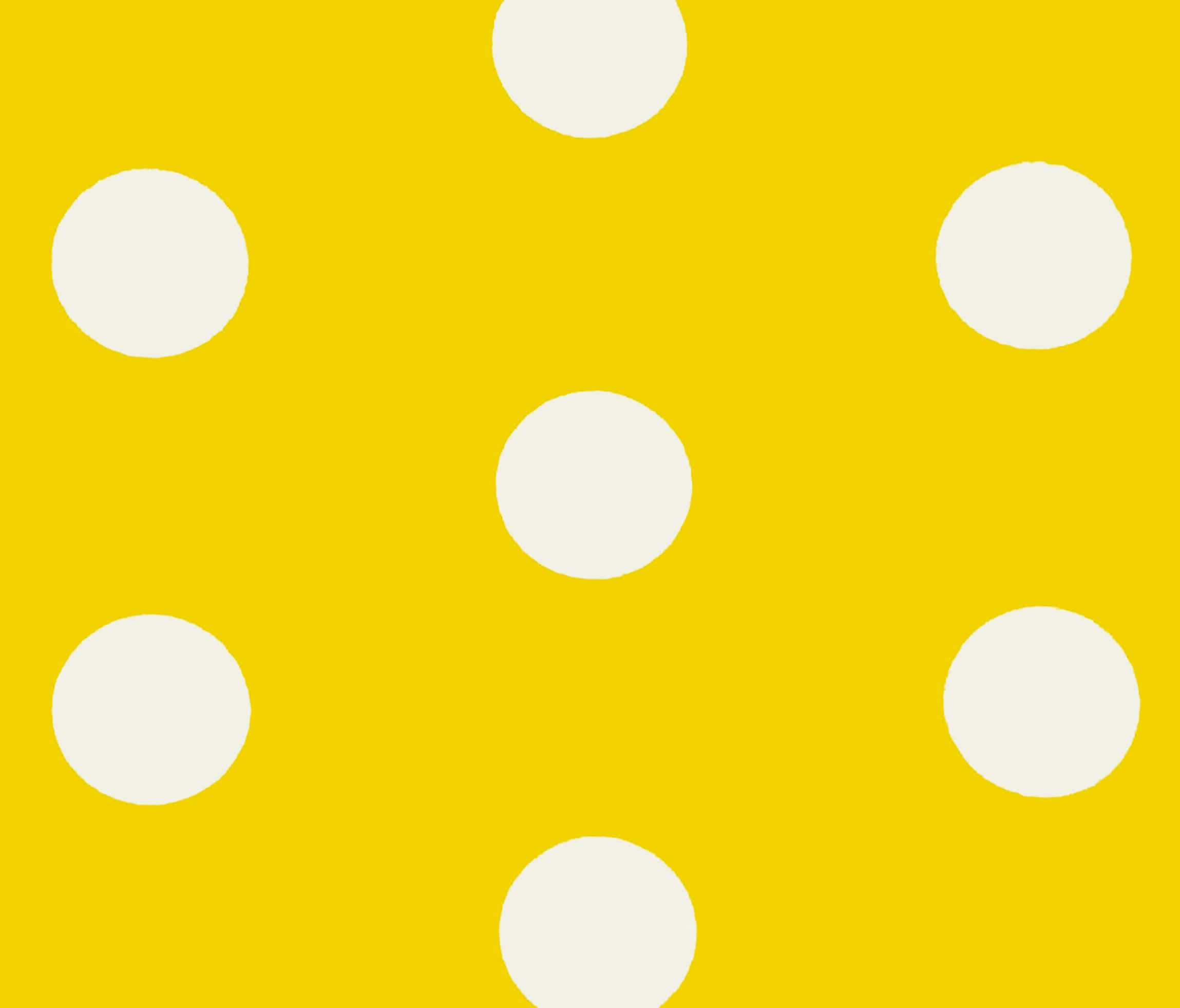Vibrant Yellow Polka Dot, Vibrant yellow background, scattered white polka dots, Full HD Desktop Wallpaper