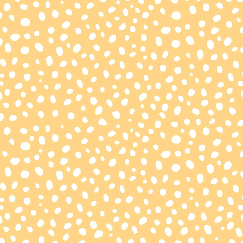 pastel yellow, white organic dots, warm peach background, SD Desktop Wallpaper