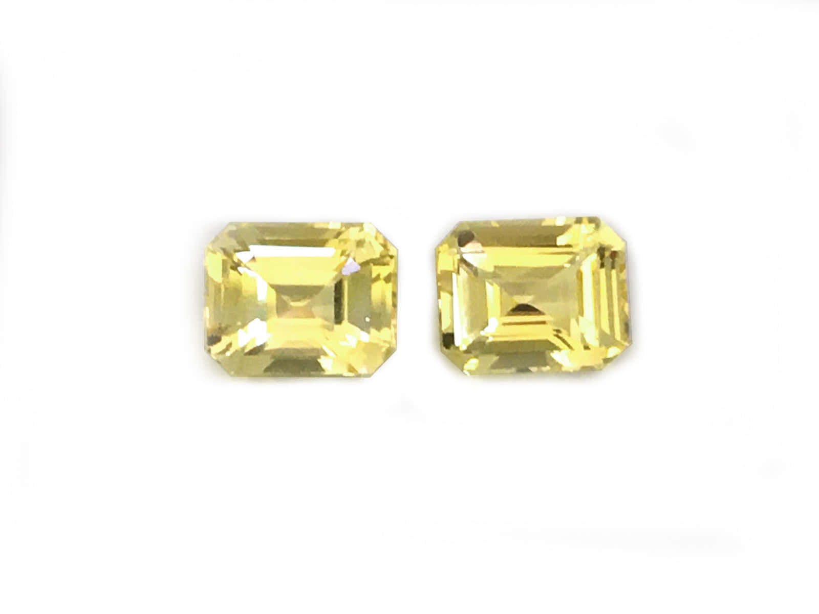 Yellow Sapphire, emerald-cut, yellow gemstones, HD Desktop Wallpaper