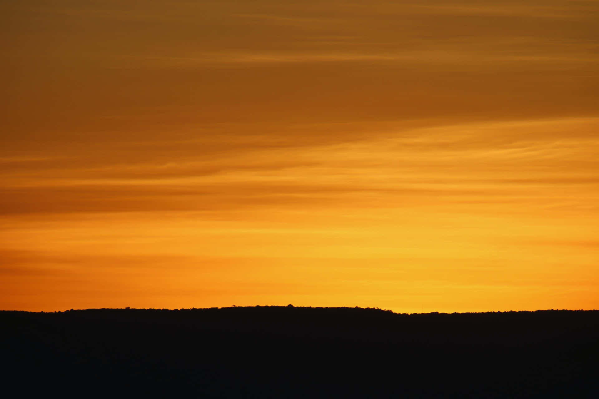 Yellow Sky, sunset, fiery orange sunset, Full HD Desktop Wallpaper