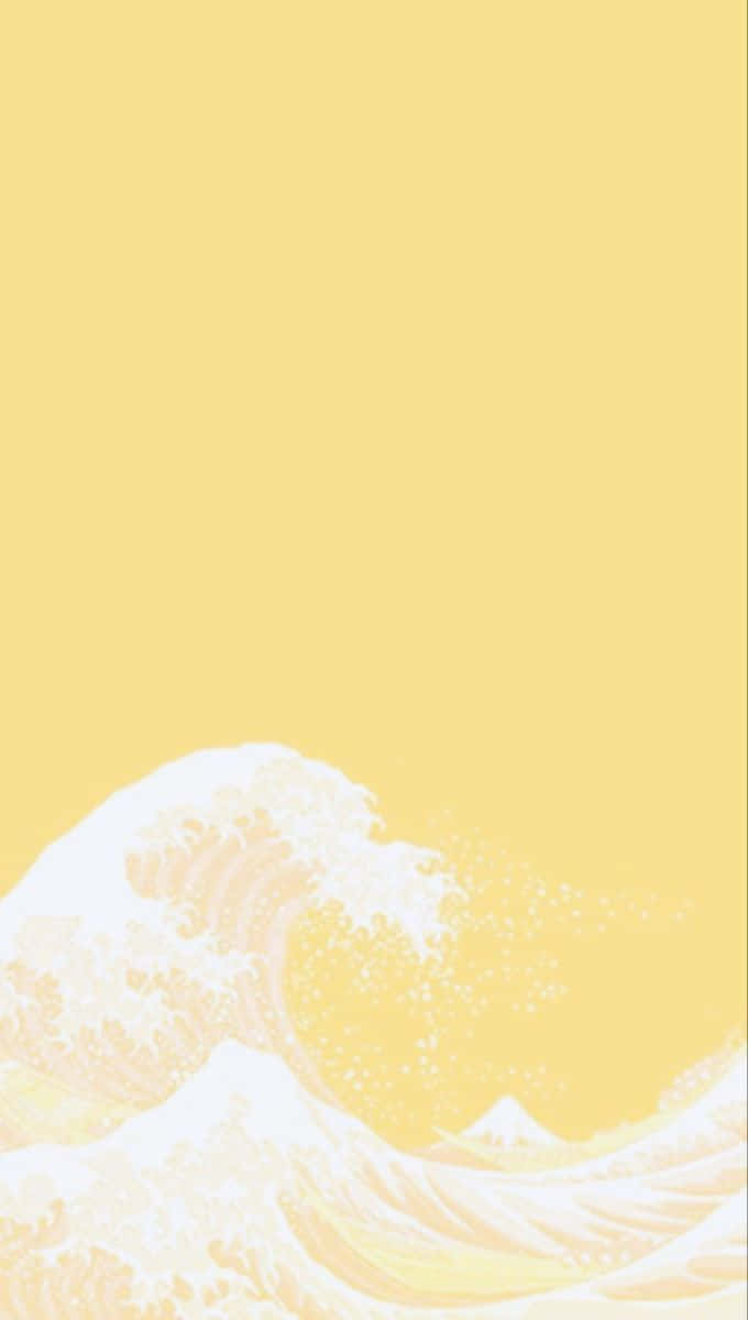 creamy white, pale yellow, solid yellow background, SD Phone Wallpaper