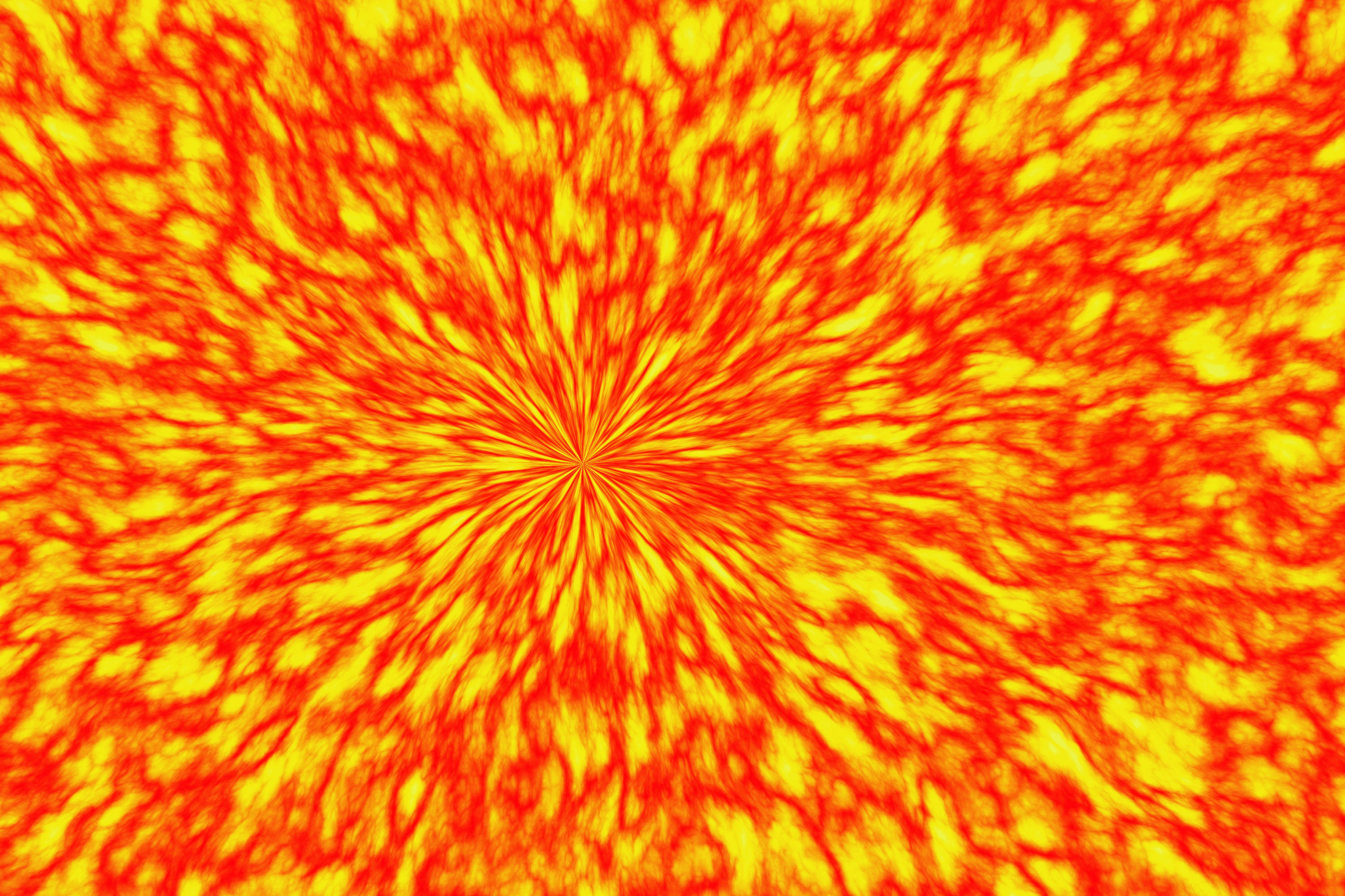 fiery orange, yellow streaks, central point, 2K Desktop Wallpaper