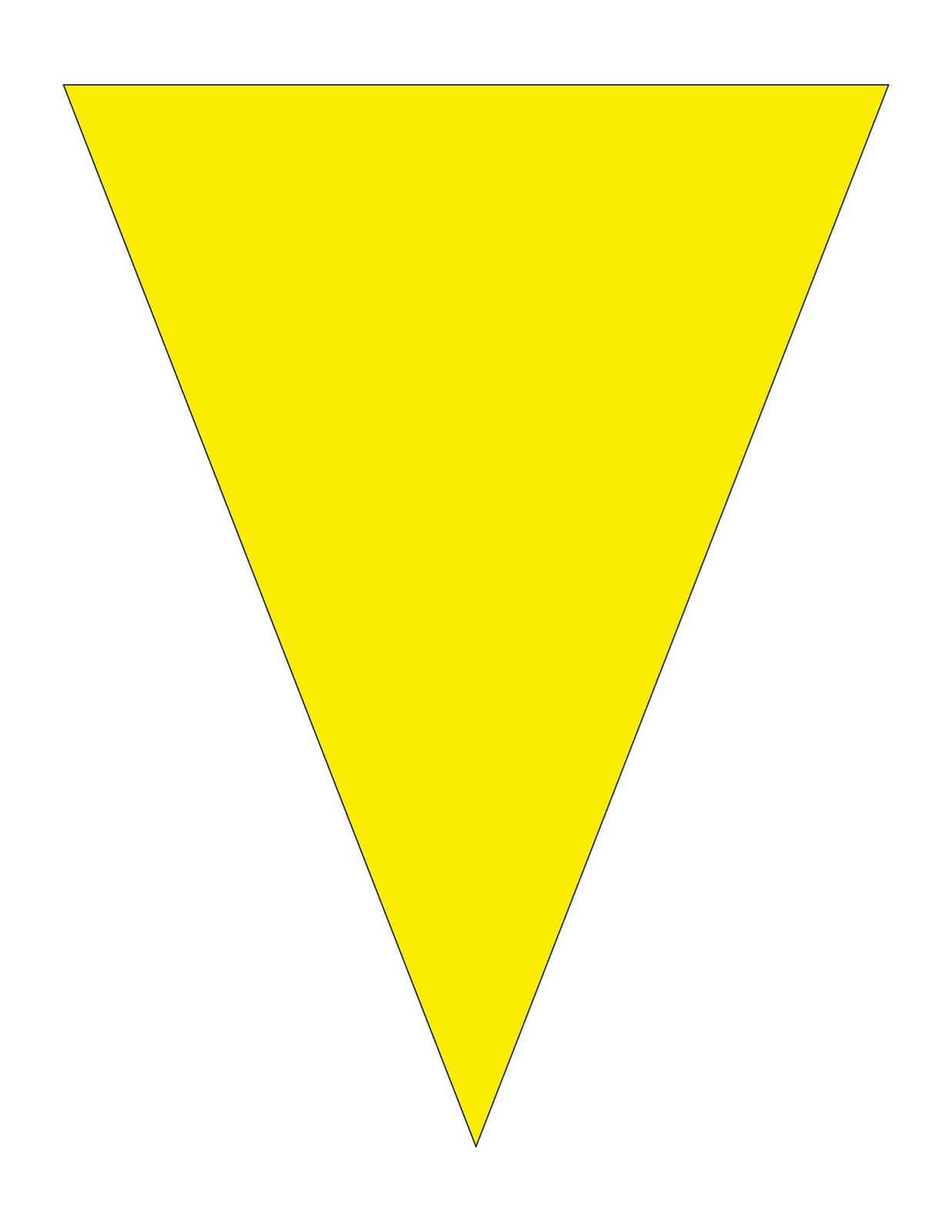 Yellow Triangle, bright yellow, thin gray border, HD Phone Wallpaper