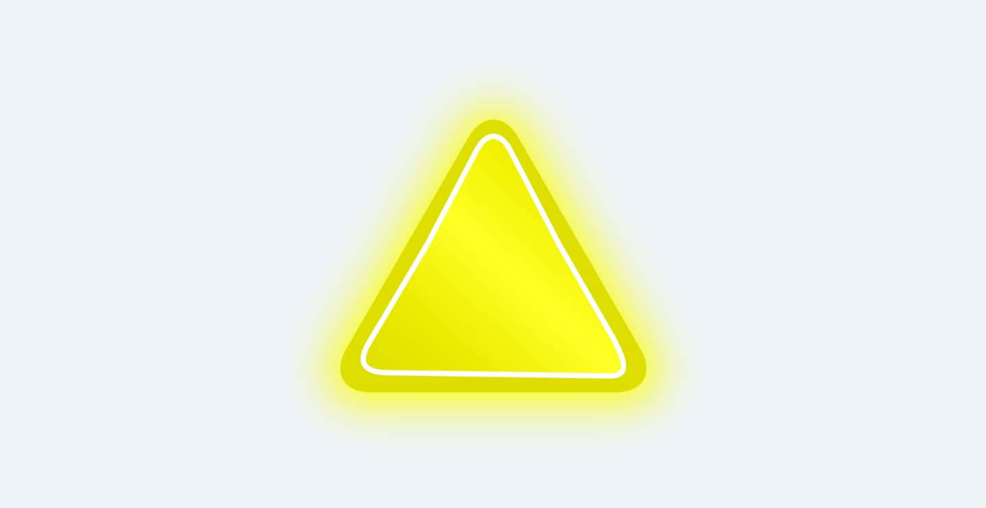 yellow triangle, neon triangle, glowing yellow, HD Desktop Wallpaper