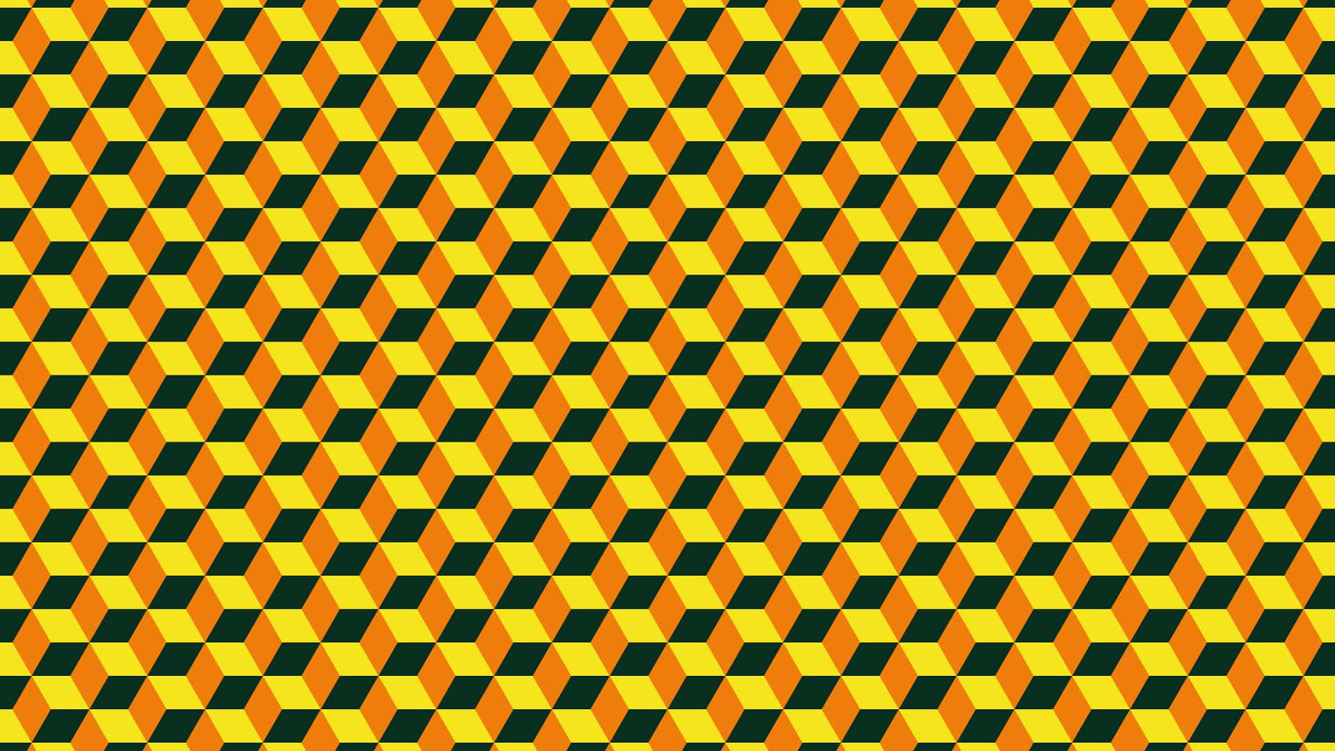 yellow geometric pattern, tilted cubes, yellow orange, Full HD Desktop Wallpaper