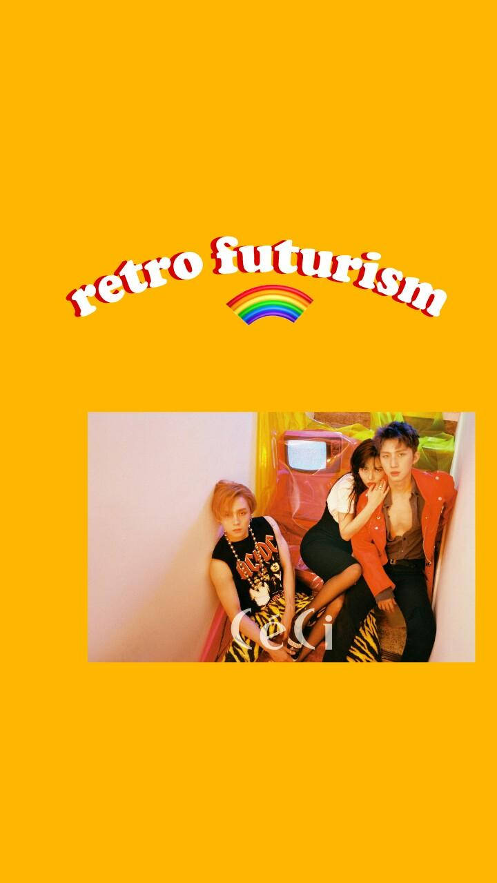 Yellow Vintage Aesthetic, retro-futuristic scene, bold yellow background, HD Phone Wallpaper
