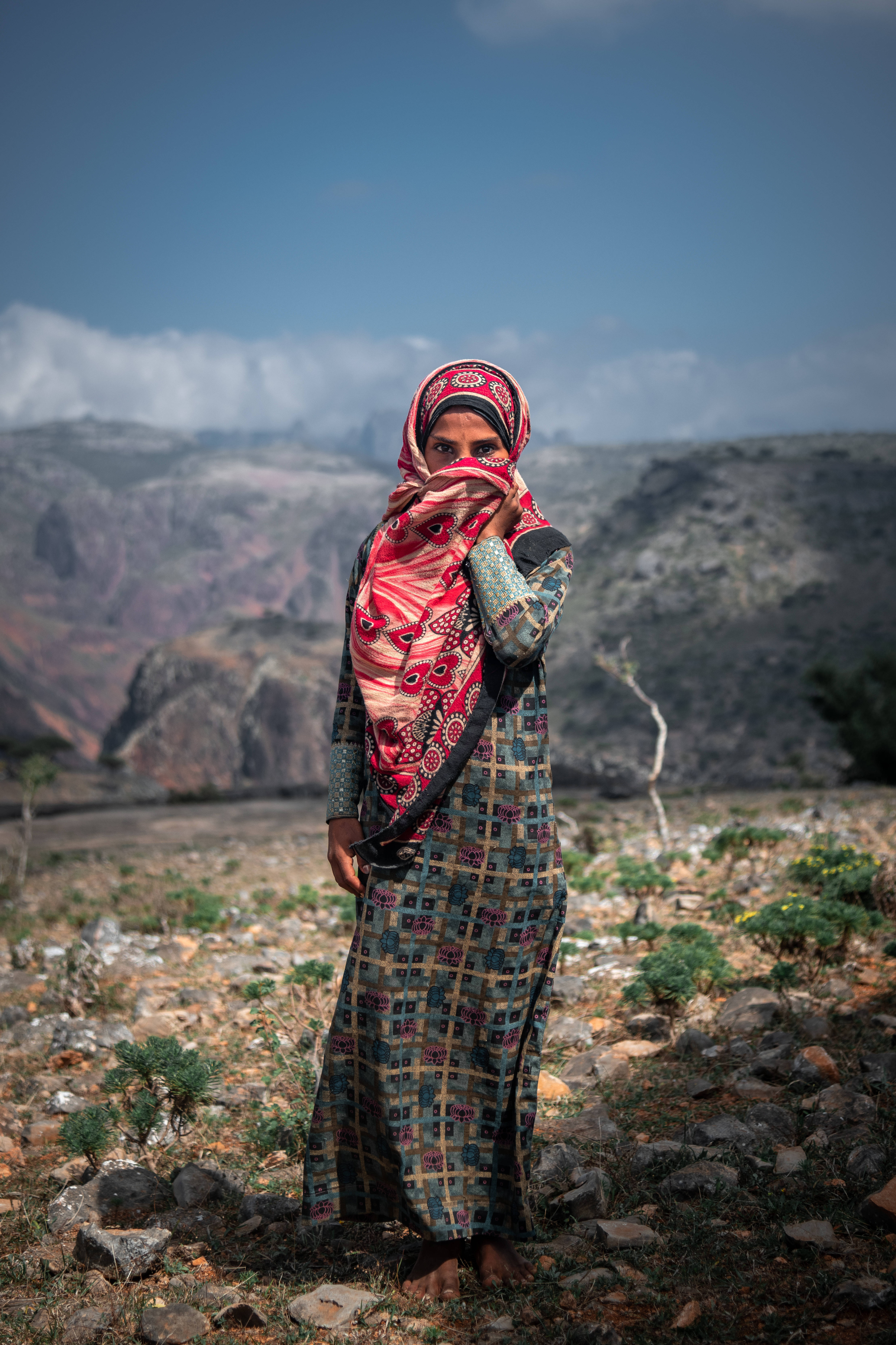Yemen, mountainside, rocky mountainous terrain, 5K Phone Wallpaper
