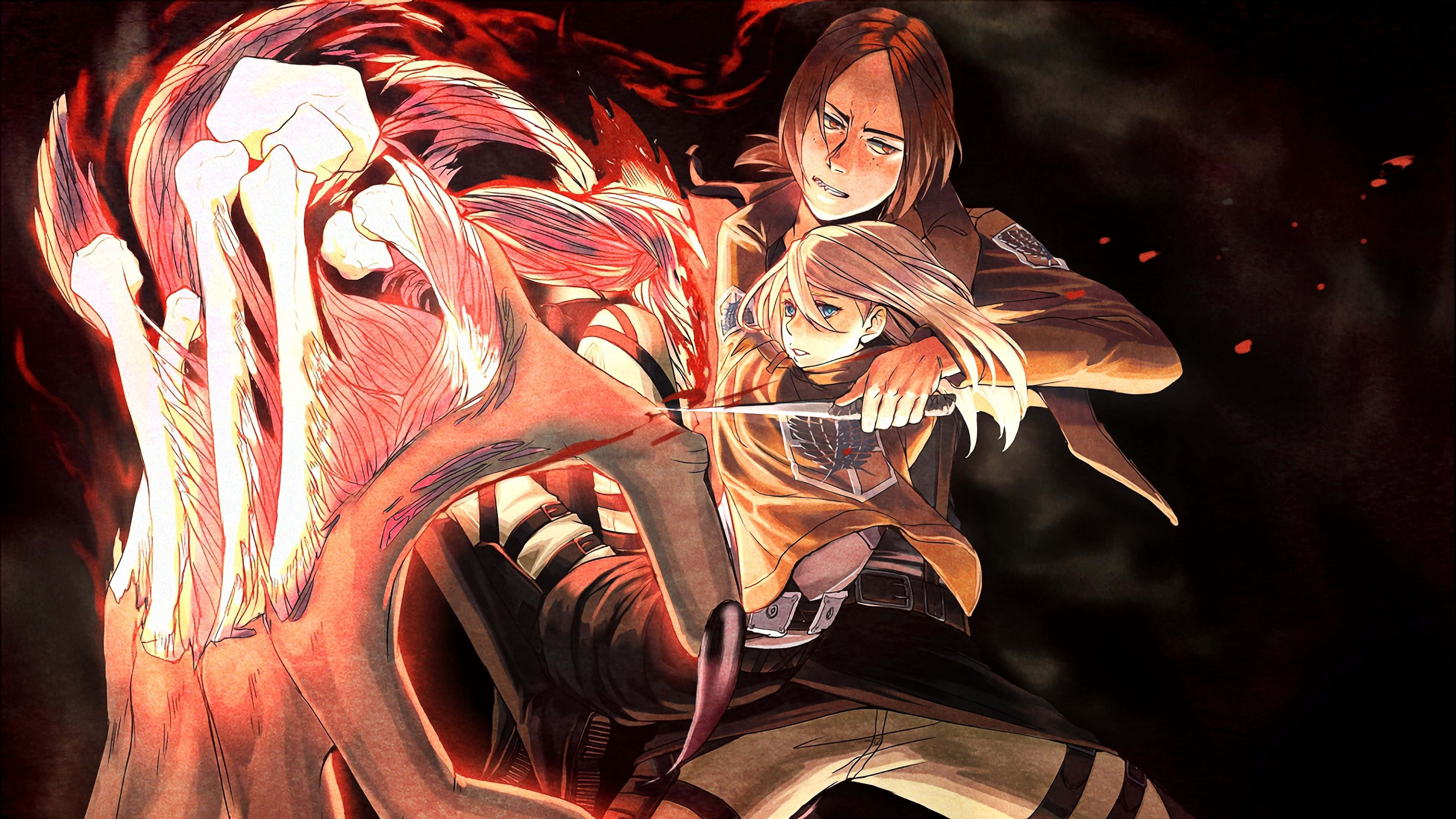 Ymir, anime warriors, giant titan, 4K Desktop Wallpaper