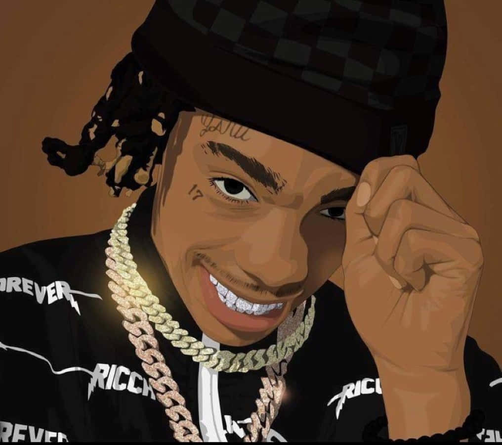 YNW Melly, cartoon, braids, SD Desktop Wallpaper