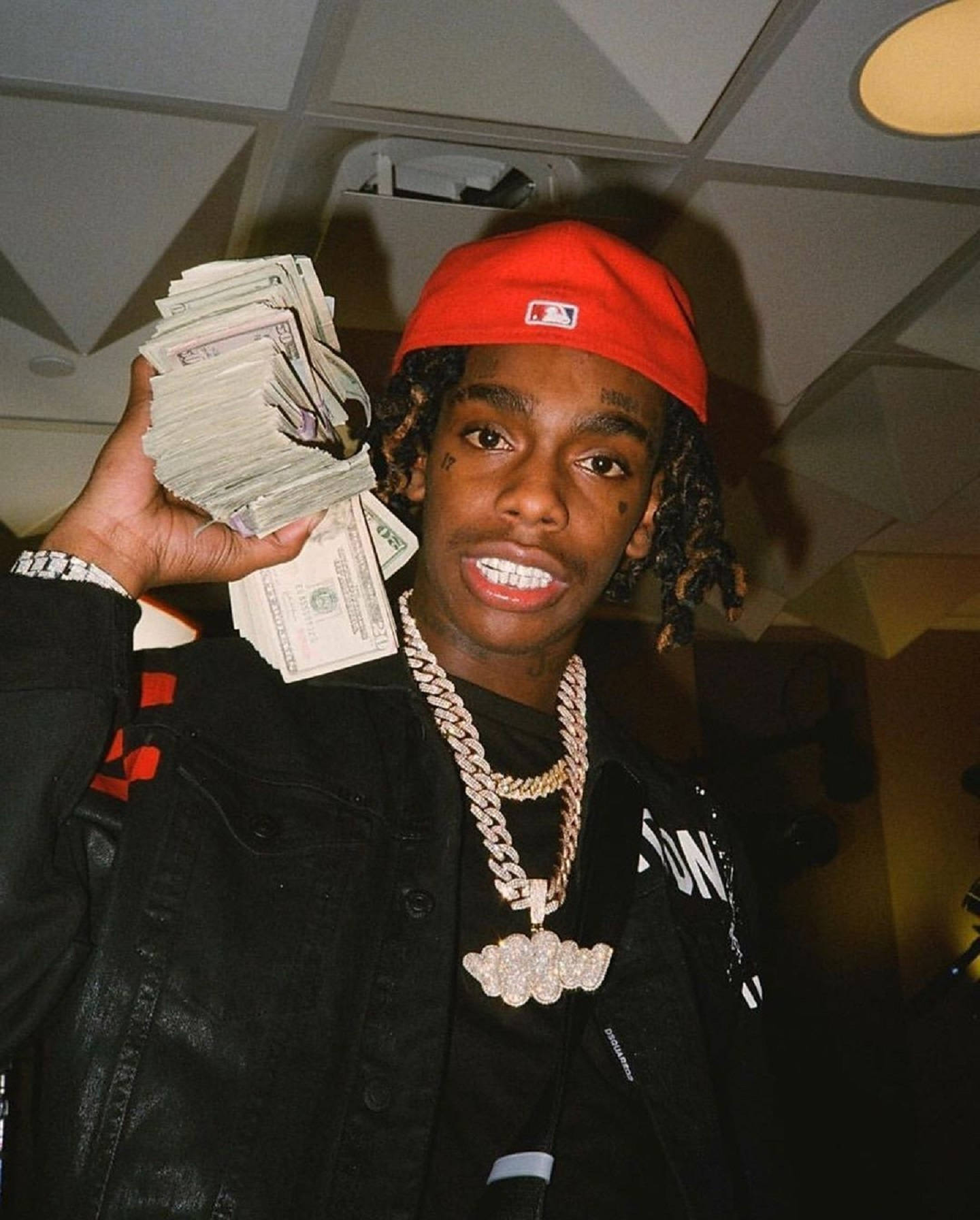 YNW Melly, red cap, black jacket, HD Phone Wallpaper