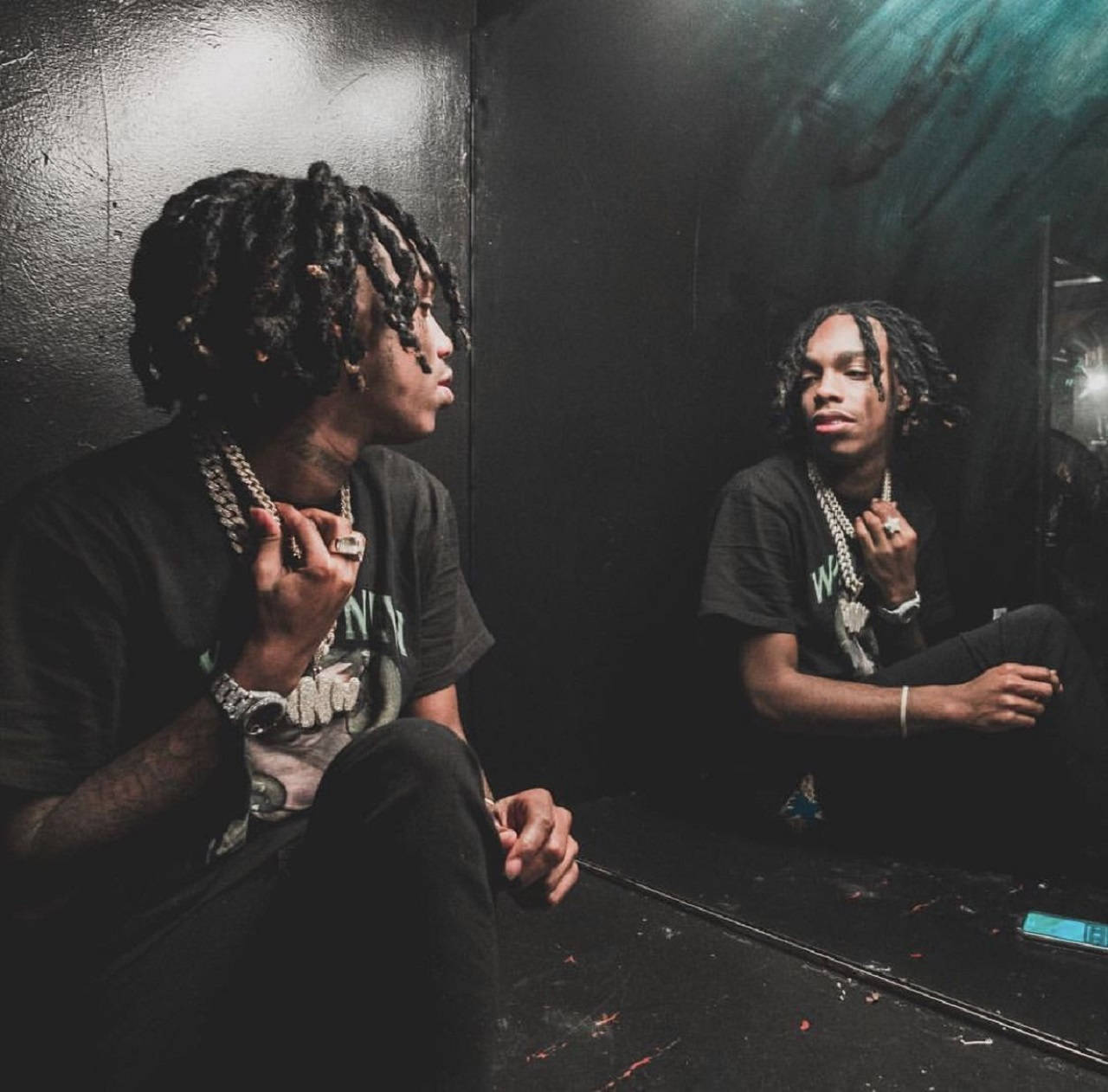 Ynw Melly, dreadlocks, chain necklace, HD Desktop Wallpaper