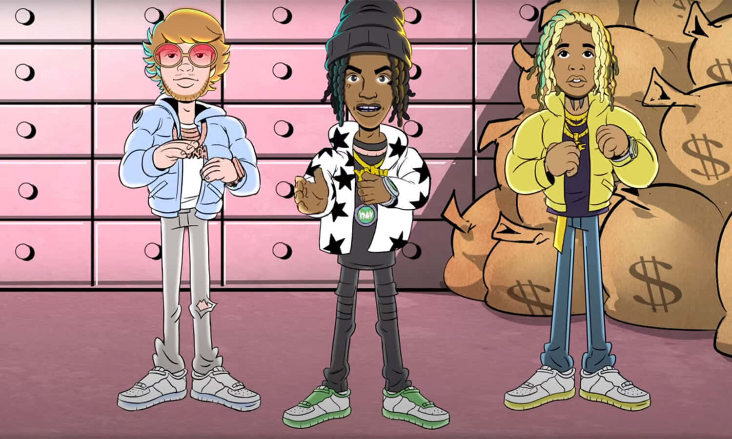 Ynw Melly, cartoon characters, streetwear, HD Desktop Wallpaper