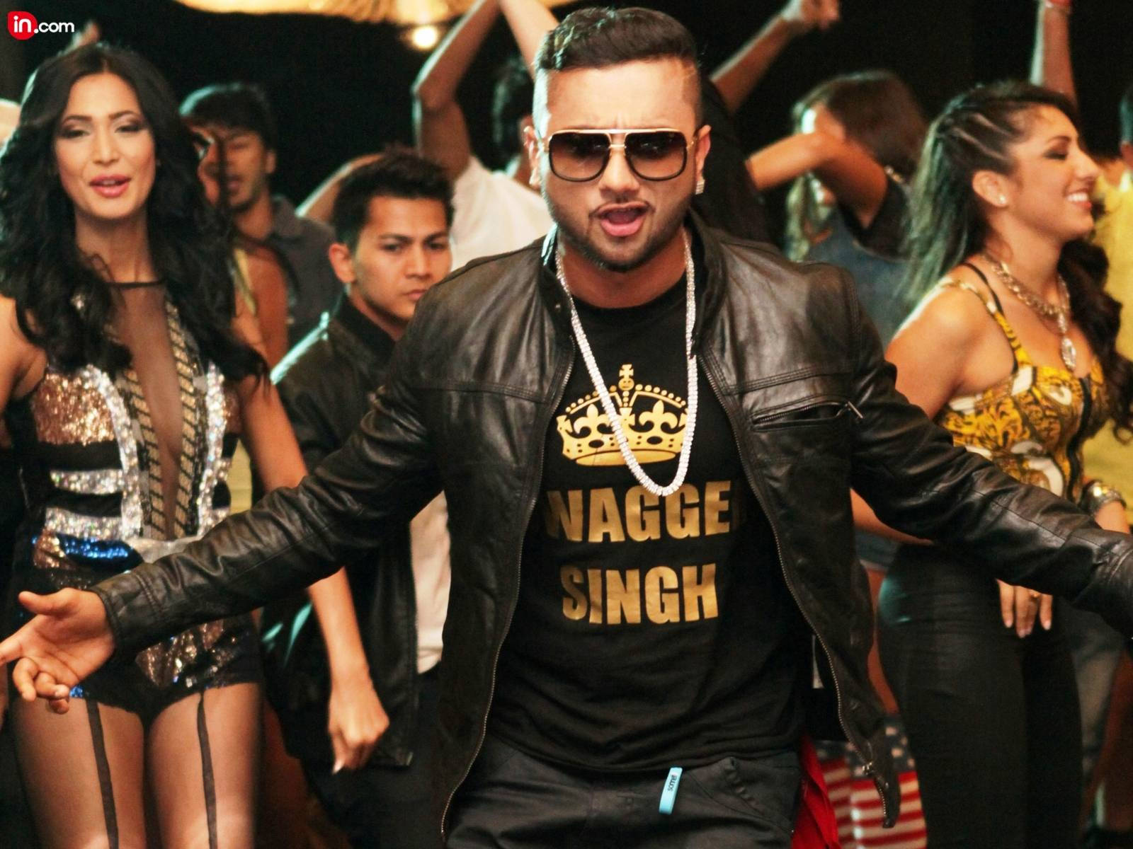 Yo Yo Honey Singh, black leather jacket, sunglasses, HD Desktop Wallpaper