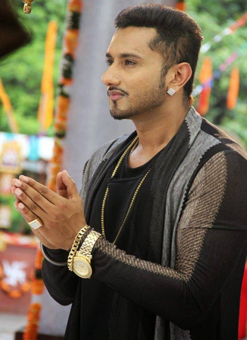 Yo Yo Honey Singh, goatee, diamond earring, SD Phone Wallpaper