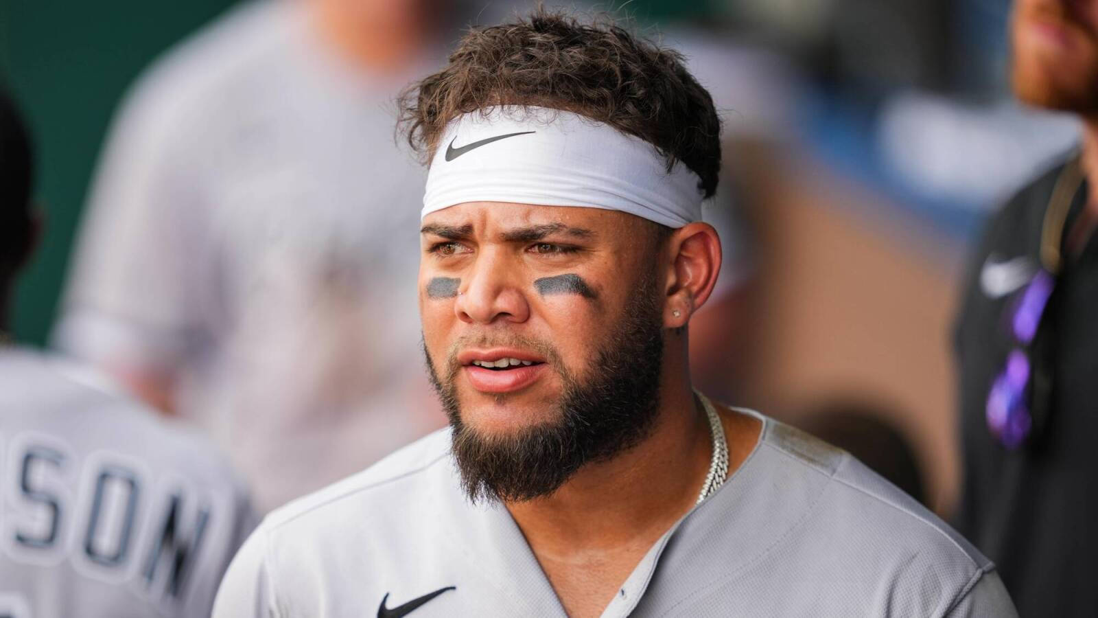 Yoan Moncada, baseball player, beard, HD Desktop Wallpaper
