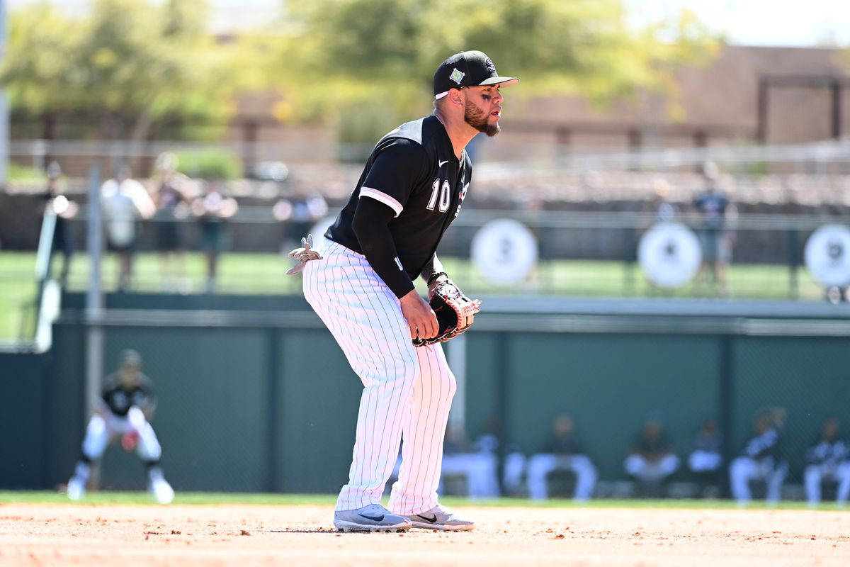 Yoan Moncada, black and white uniform, sunlit infield dirt, SD Desktop Wallpaper