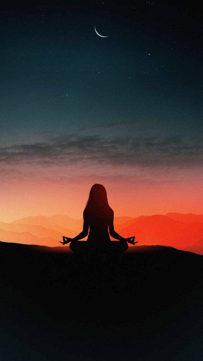 iPhone X, girl, yoga, SD Phone Wallpaper