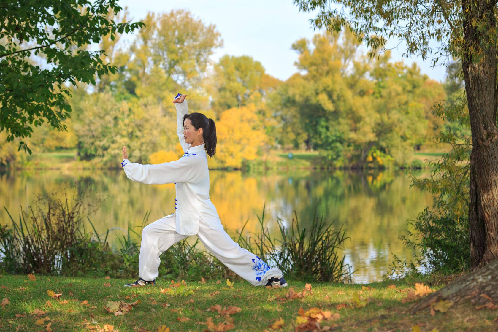 Chinese Meditation Active Qi Gong, white martial arts uniform, tai chi, HD Desktop Wallpaper