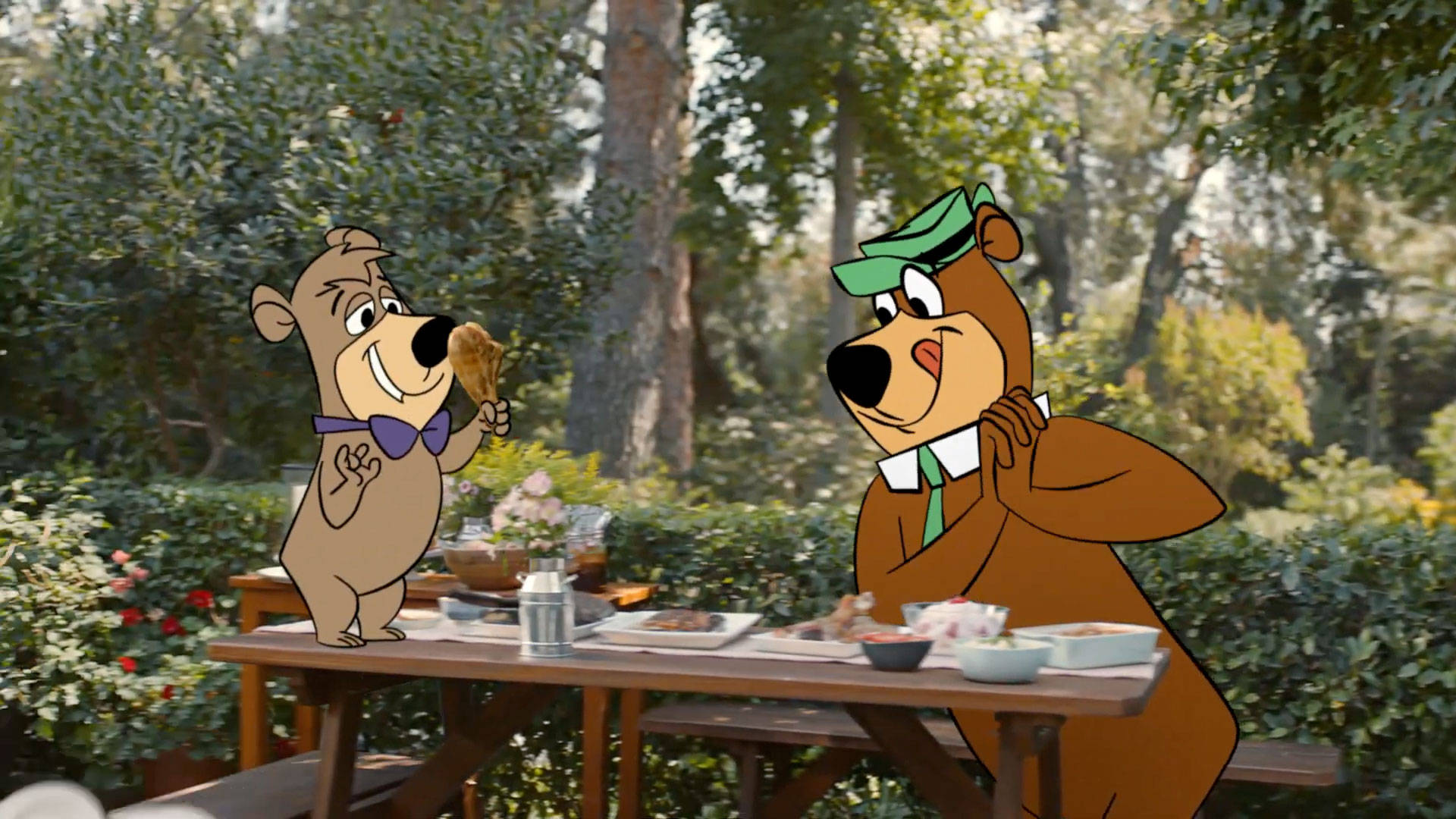 Yogi Bear, picnic, outdoors, Full HD Desktop Wallpaper