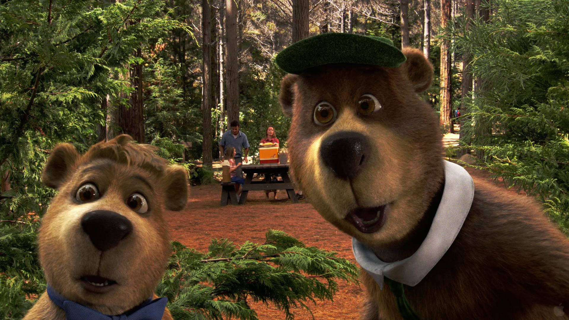 Yogi Bear, movie scene, forest, Full HD Desktop Wallpaper