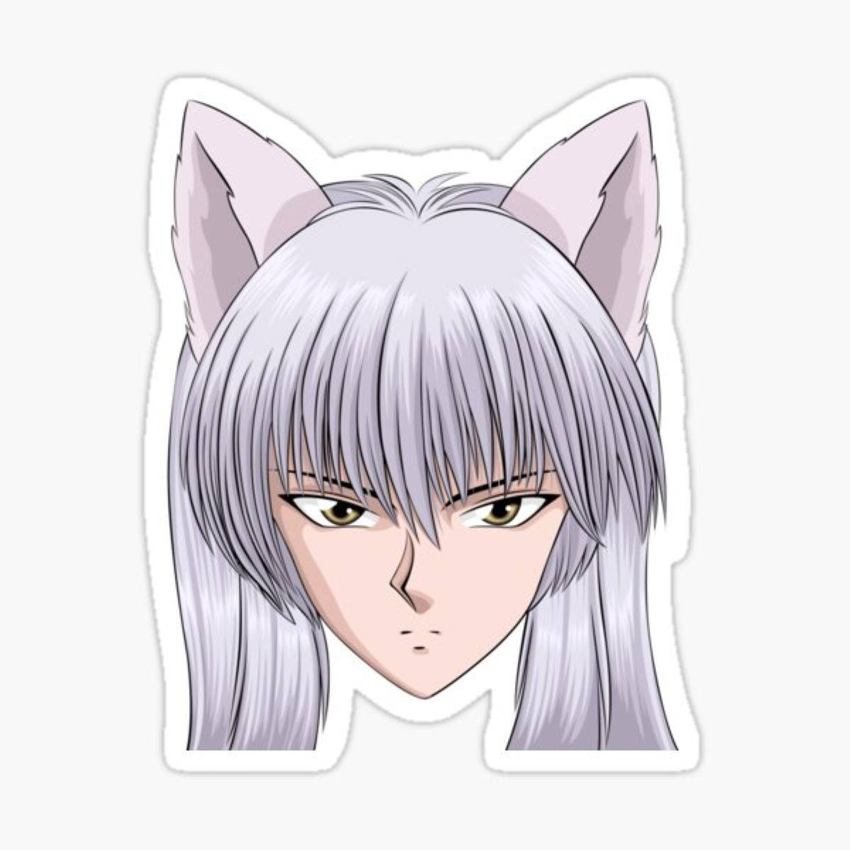 Yoko Kurama, silver hair, cat ears, SD Desktop Wallpaper