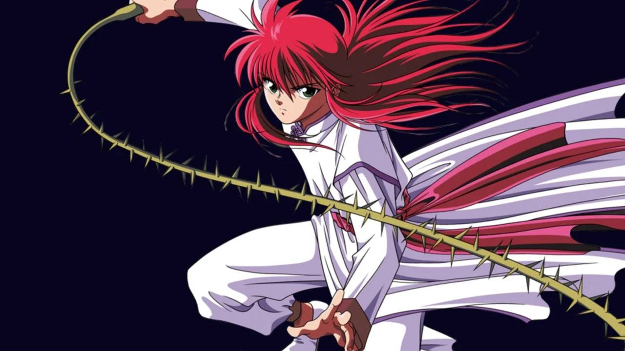 Yoko Kurama, red-haired, anime warrior, HD Desktop Wallpaper
