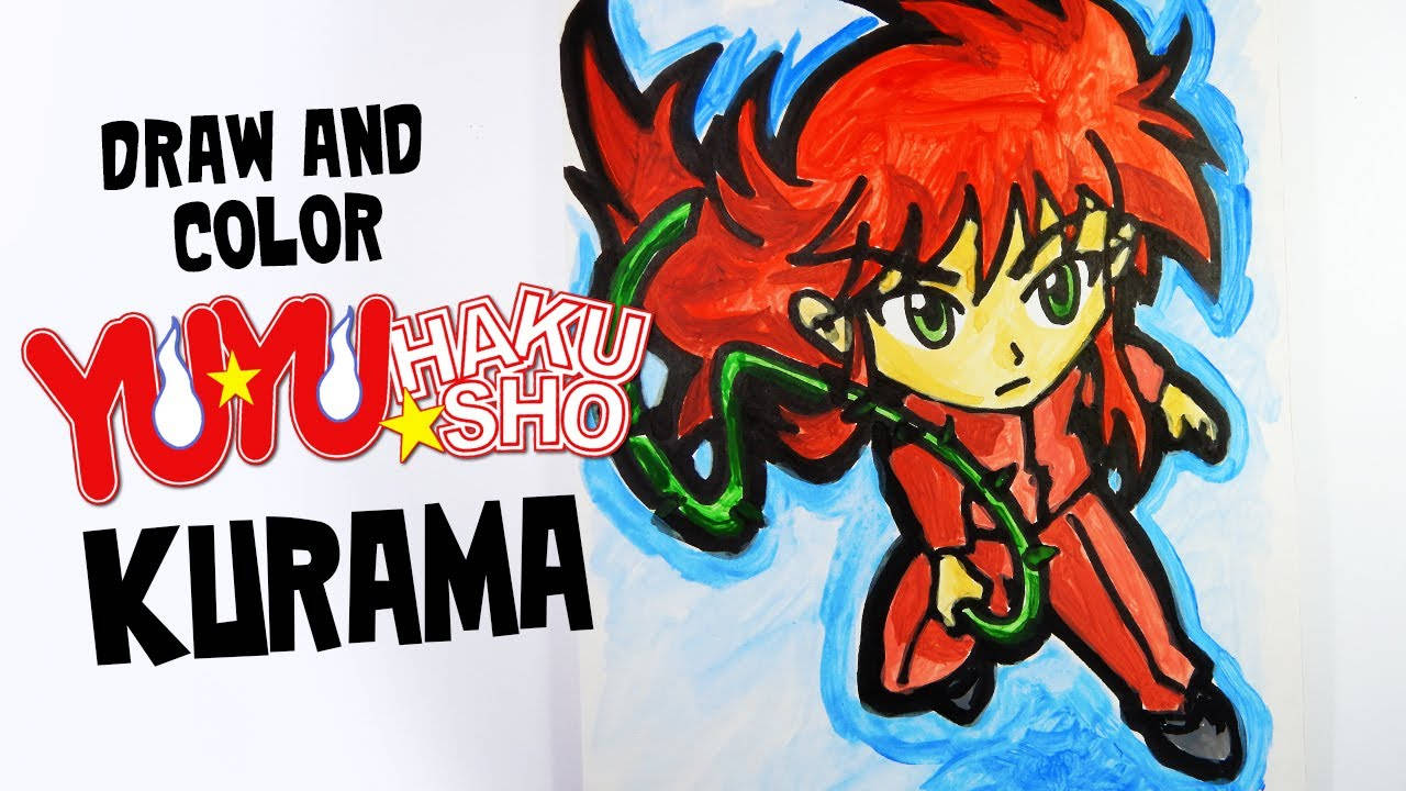 Yoko Kurama, human form, chibi anime character, HD Desktop Wallpaper