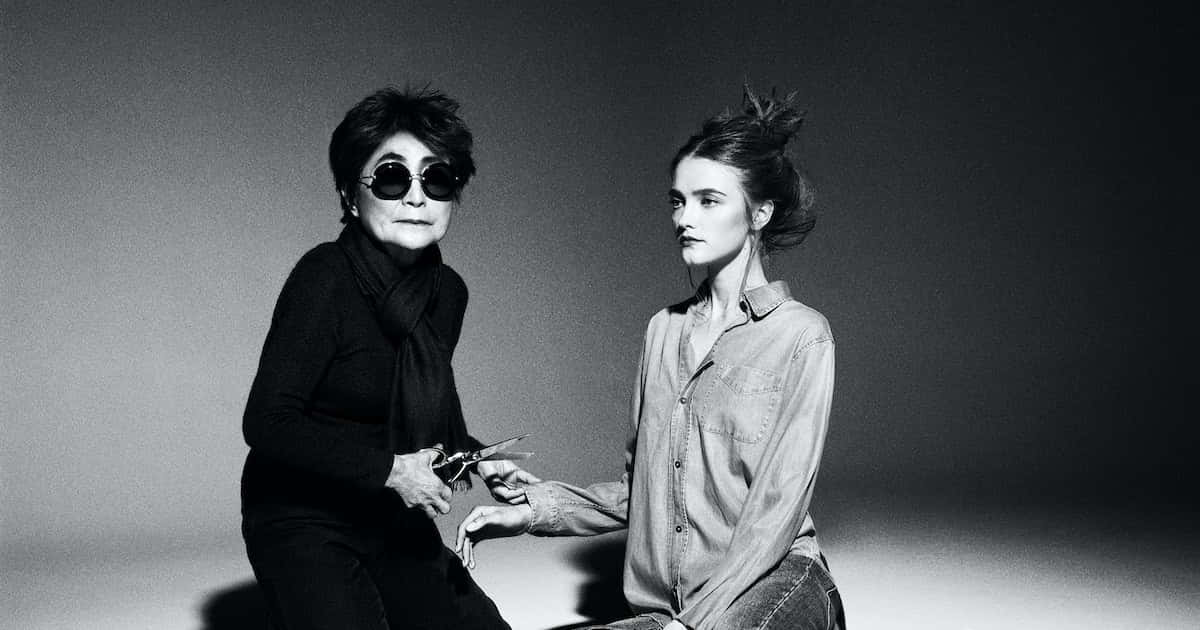 Yoko Ono, woman, sunglasses, SD Desktop Wallpaper