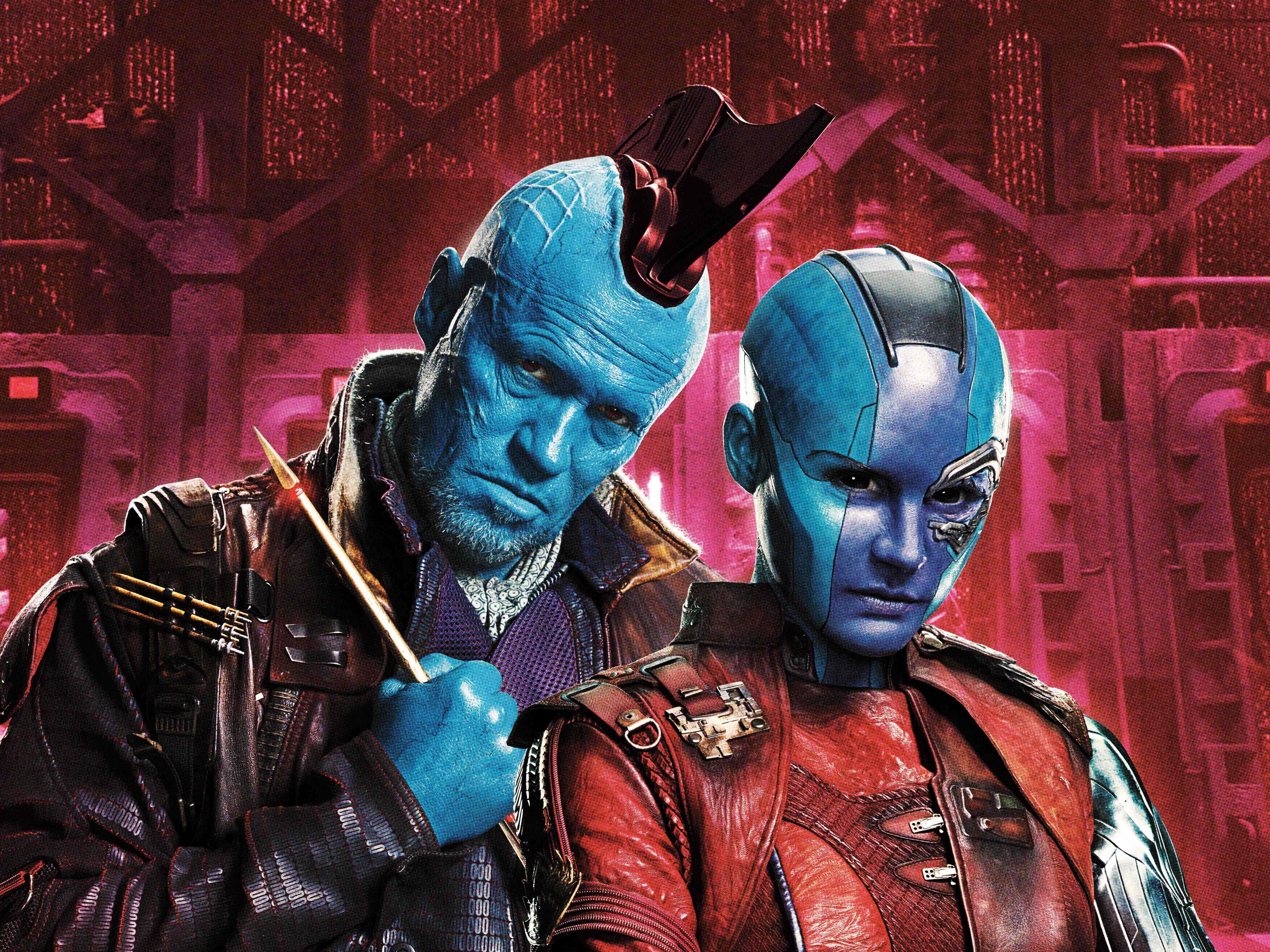 Yondu, blue-skinned guardians, leather gear, 5K Desktop Wallpaper