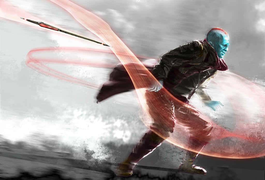 Yondu, blue-skinned warrior, dark robes, SD Desktop Wallpaper