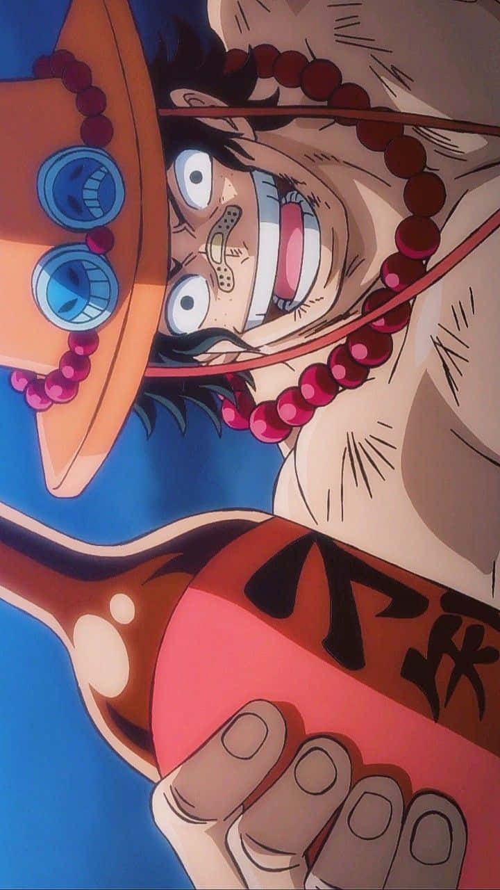 Yonko, straw hat, red beads, HD Phone Wallpaper