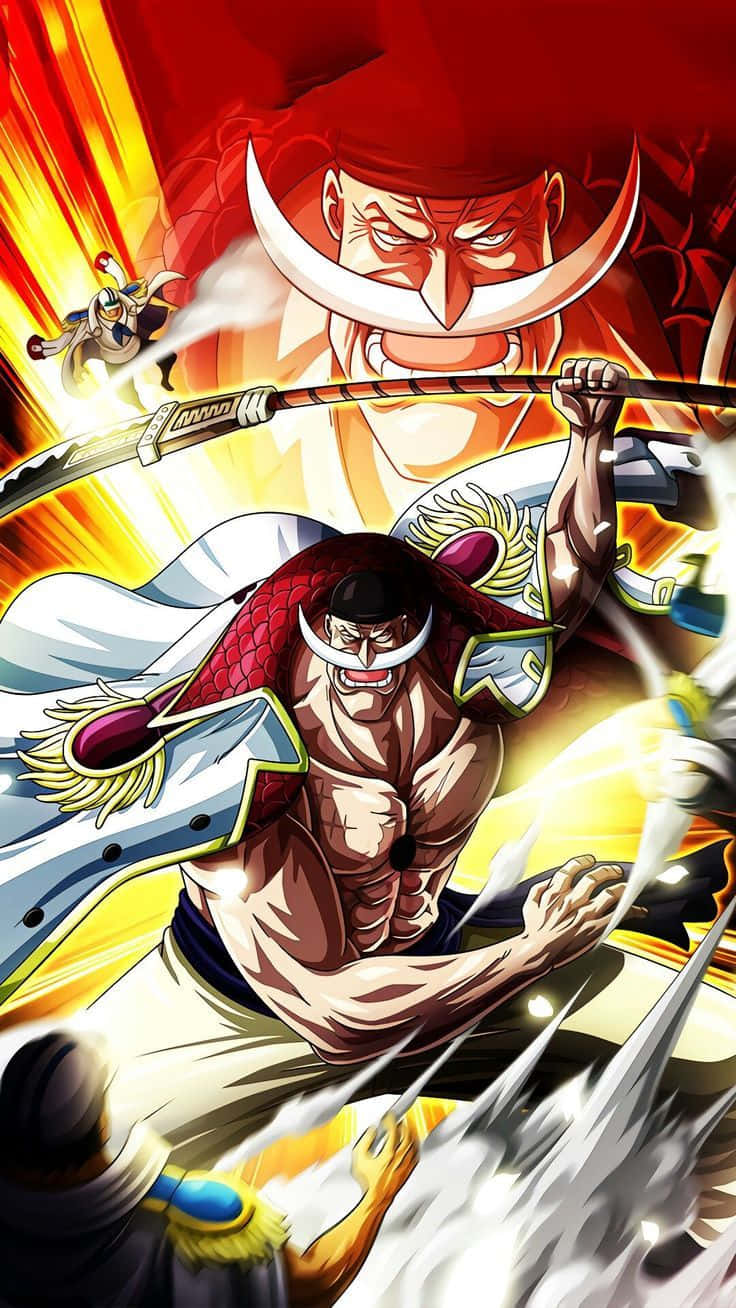 Yonko, storm at sea, muscular anime warrior, HD Phone Wallpaper