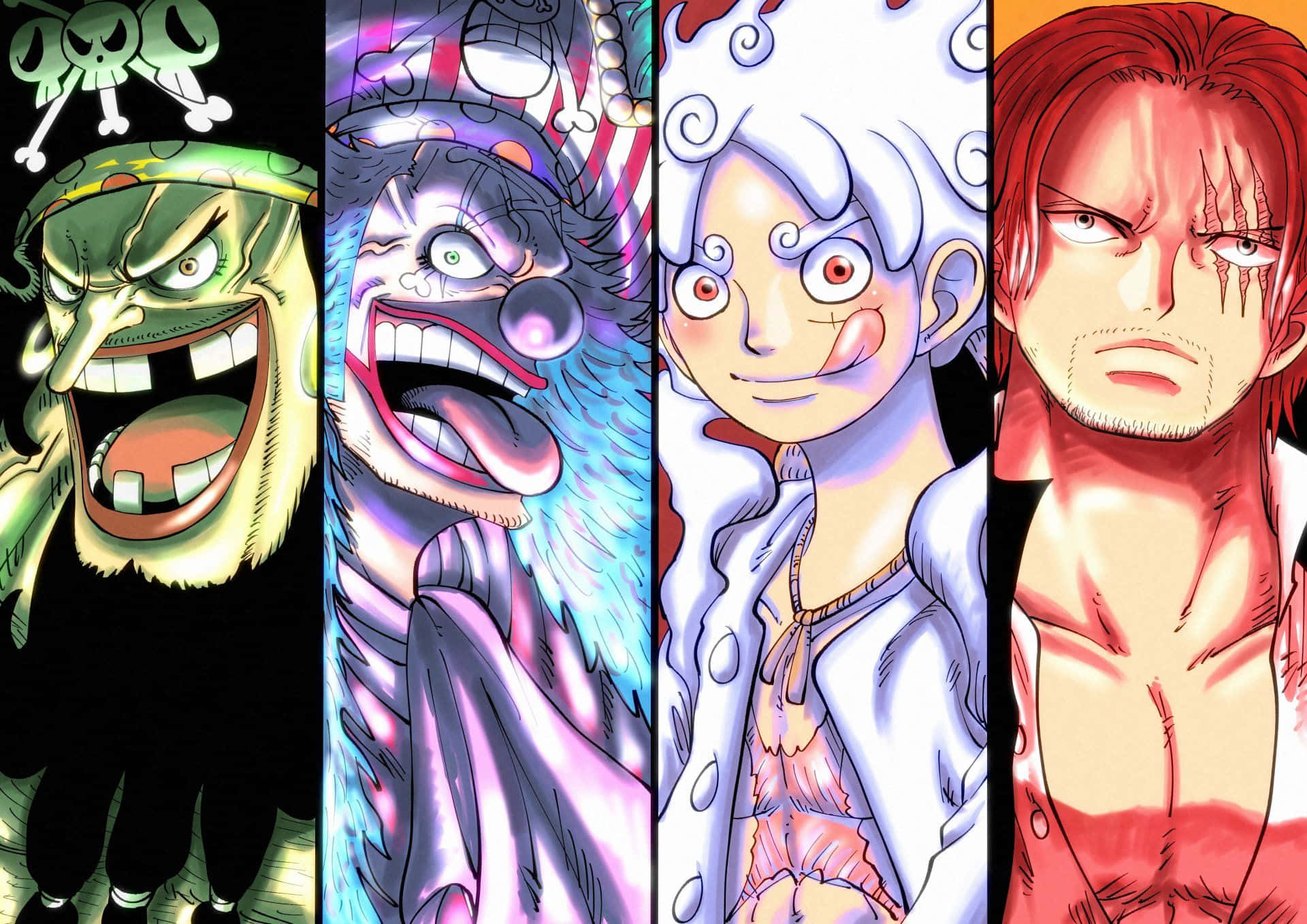 Yonko, anime characters, vibrant colors, Full HD Desktop Wallpaper
