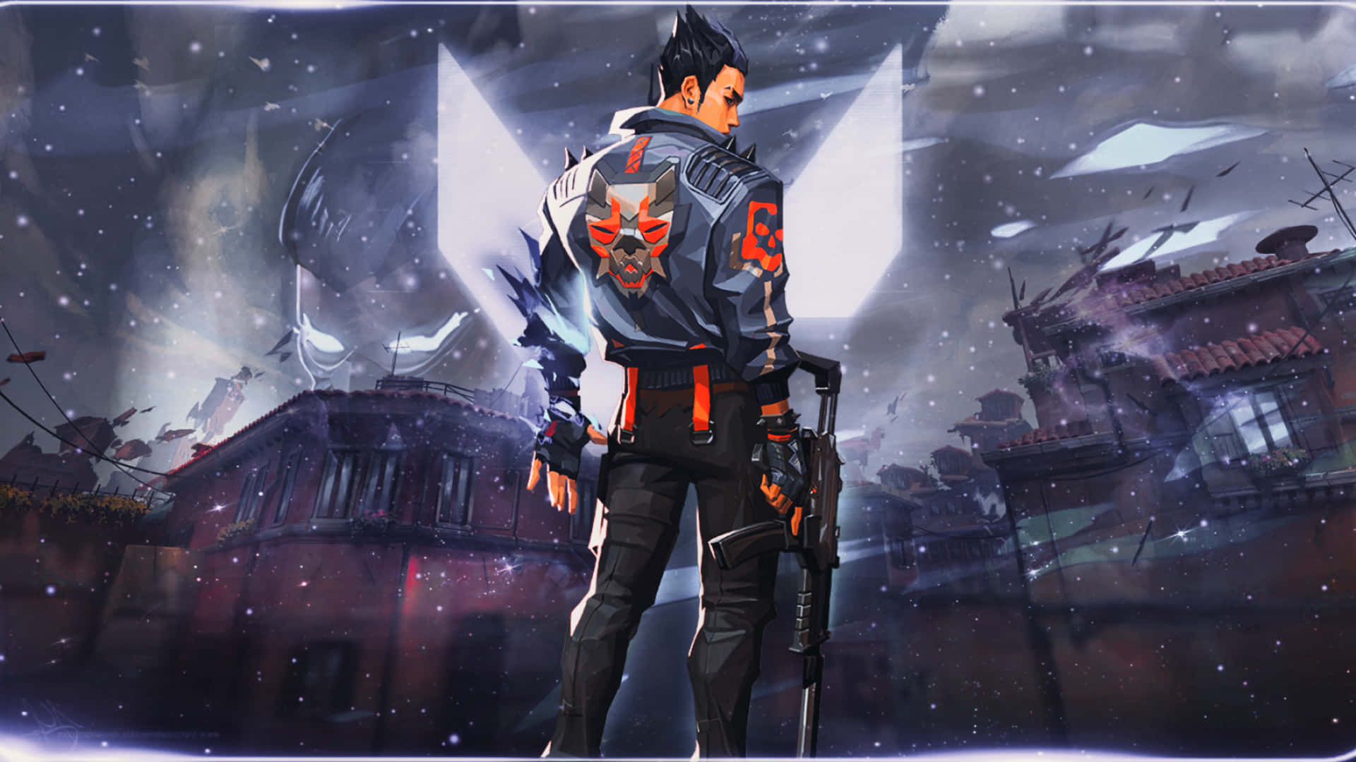 Yoru, Valorant, ruined cityscape, Full HD Desktop Wallpaper