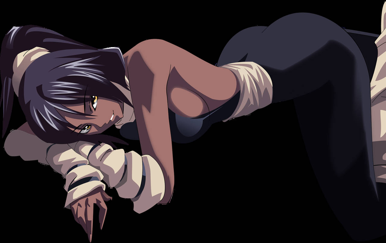 Yoruichi Shihouin, dark hair, yellow eyes, HD Desktop Wallpaper